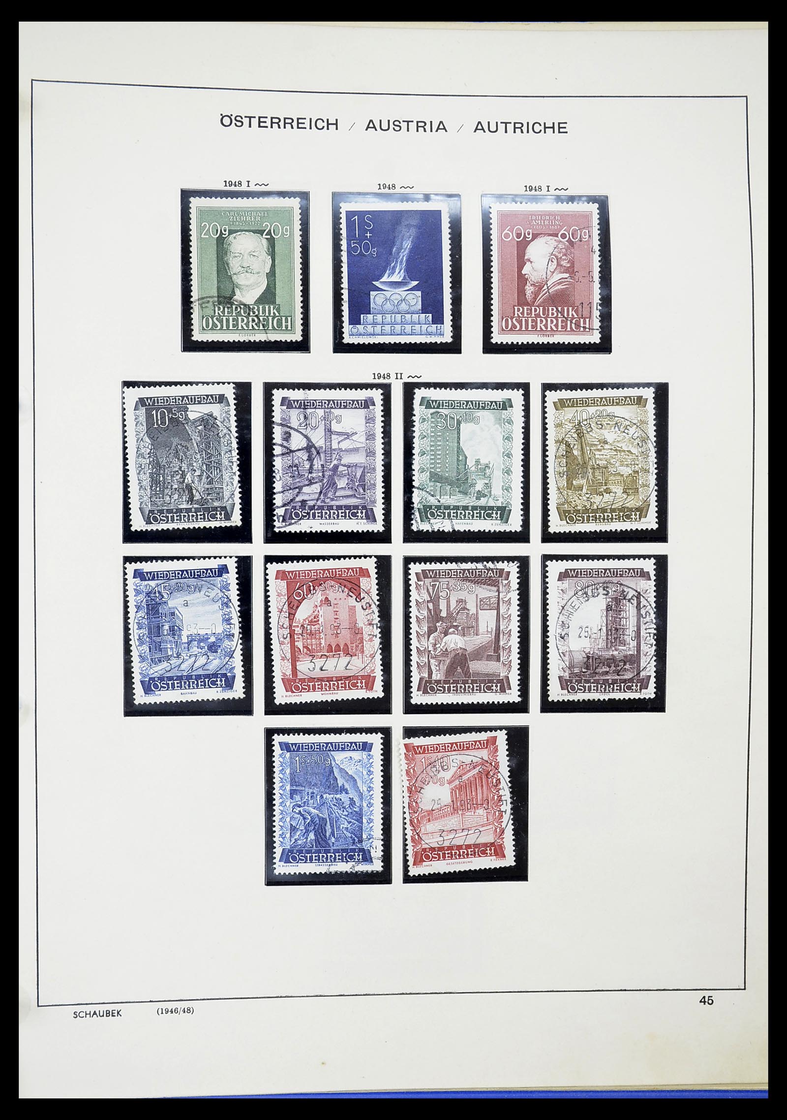 34625 058 - Postzegelverzameling 34625 Oostenrijk 1850-2015.