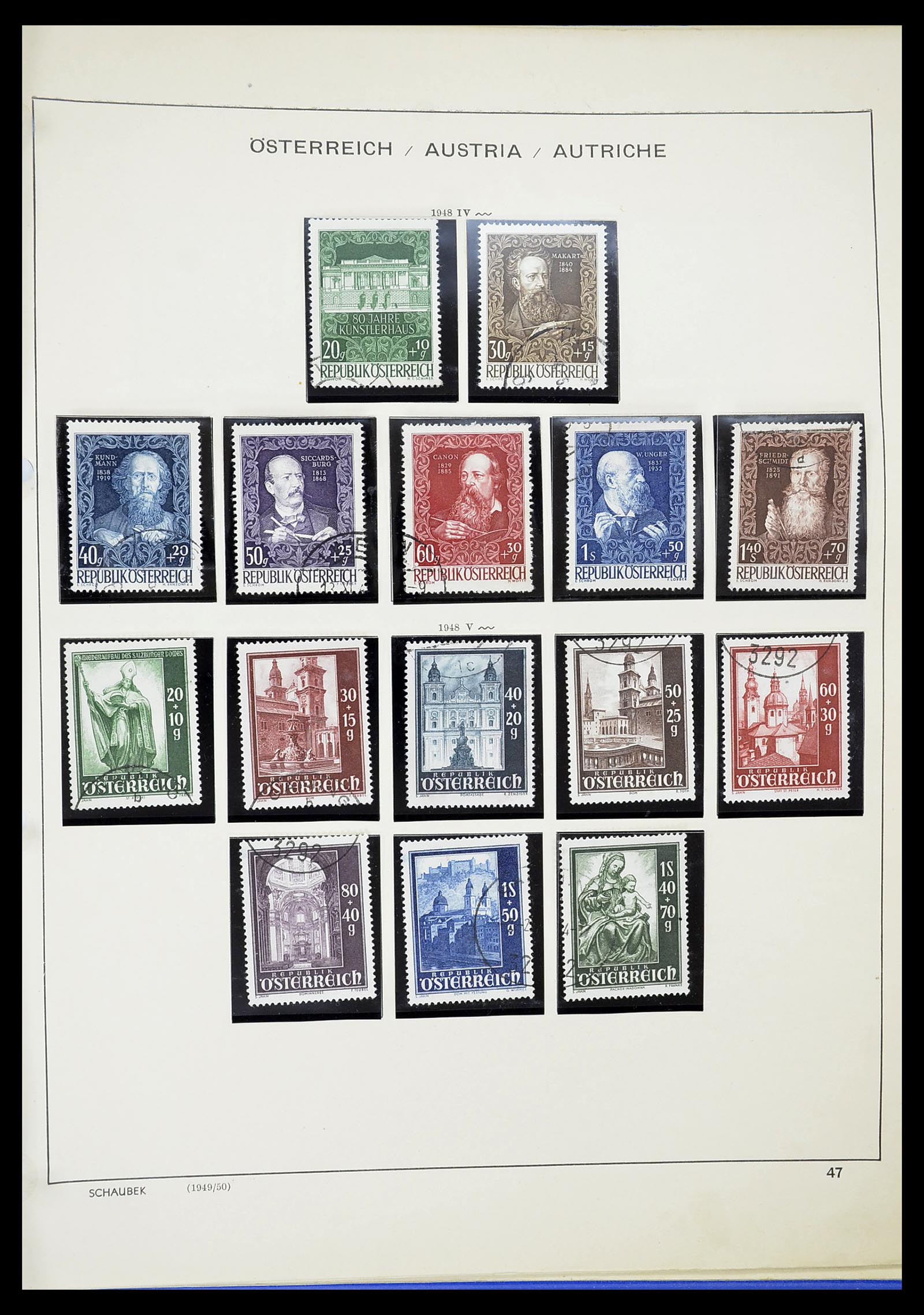 34625 061 - Postzegelverzameling 34625 Oostenrijk 1850-2015.