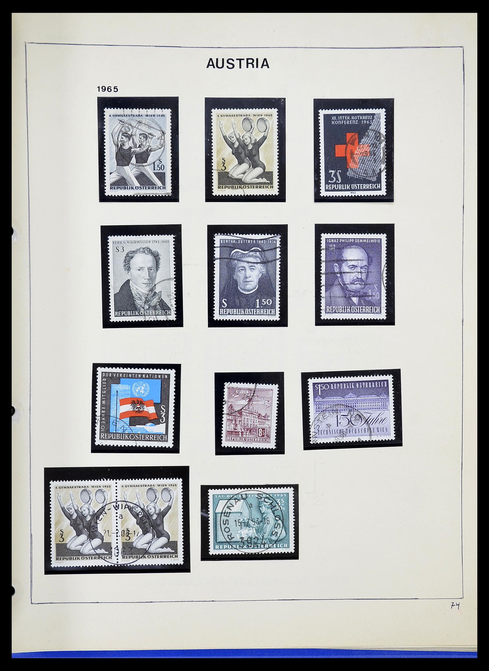 34625 091 - Stamp Collection 34625 Austria 1850-2015.