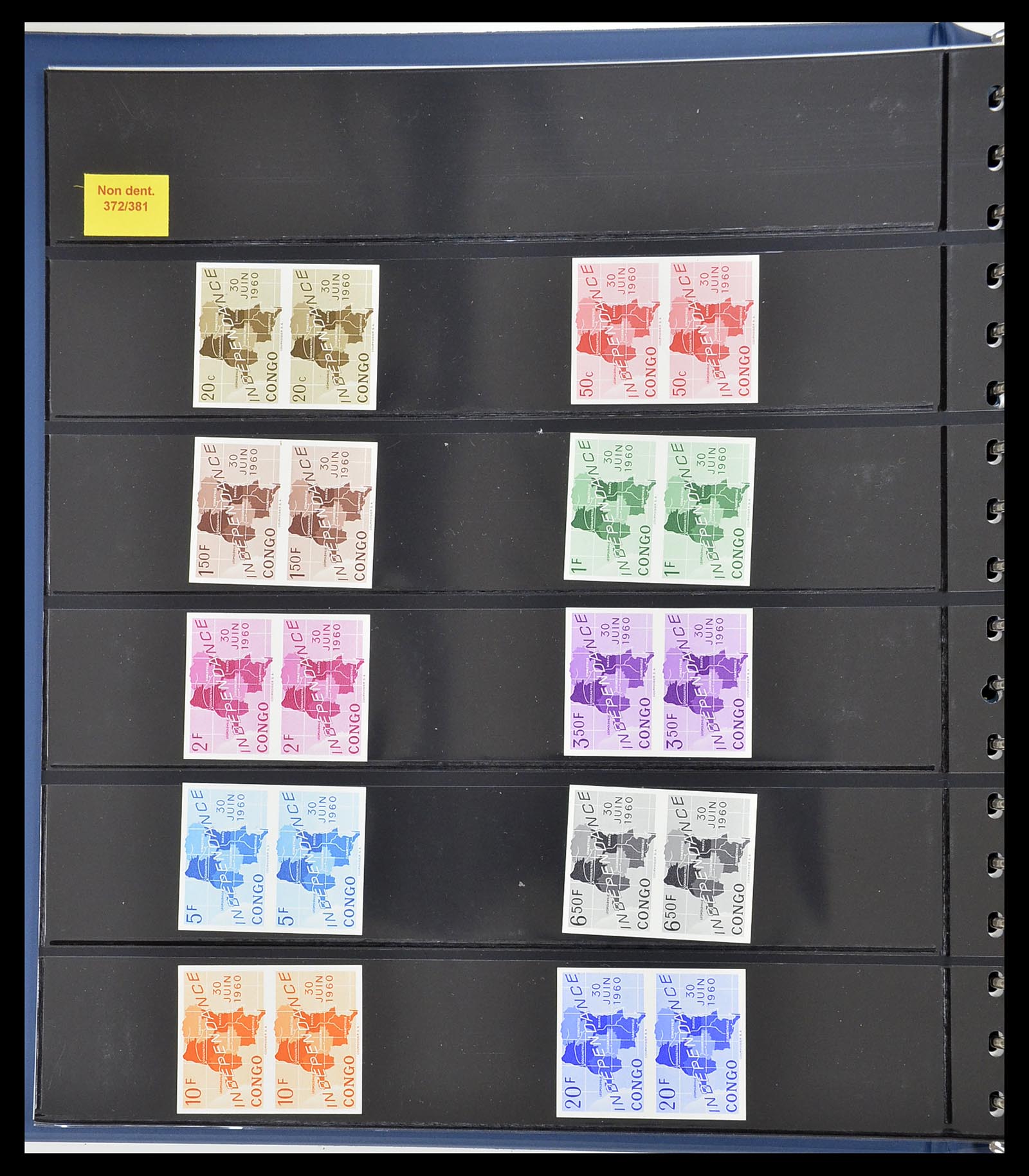 34626 003 - Postzegelverzameling 34626 Belgisch Congo 1960-1971.