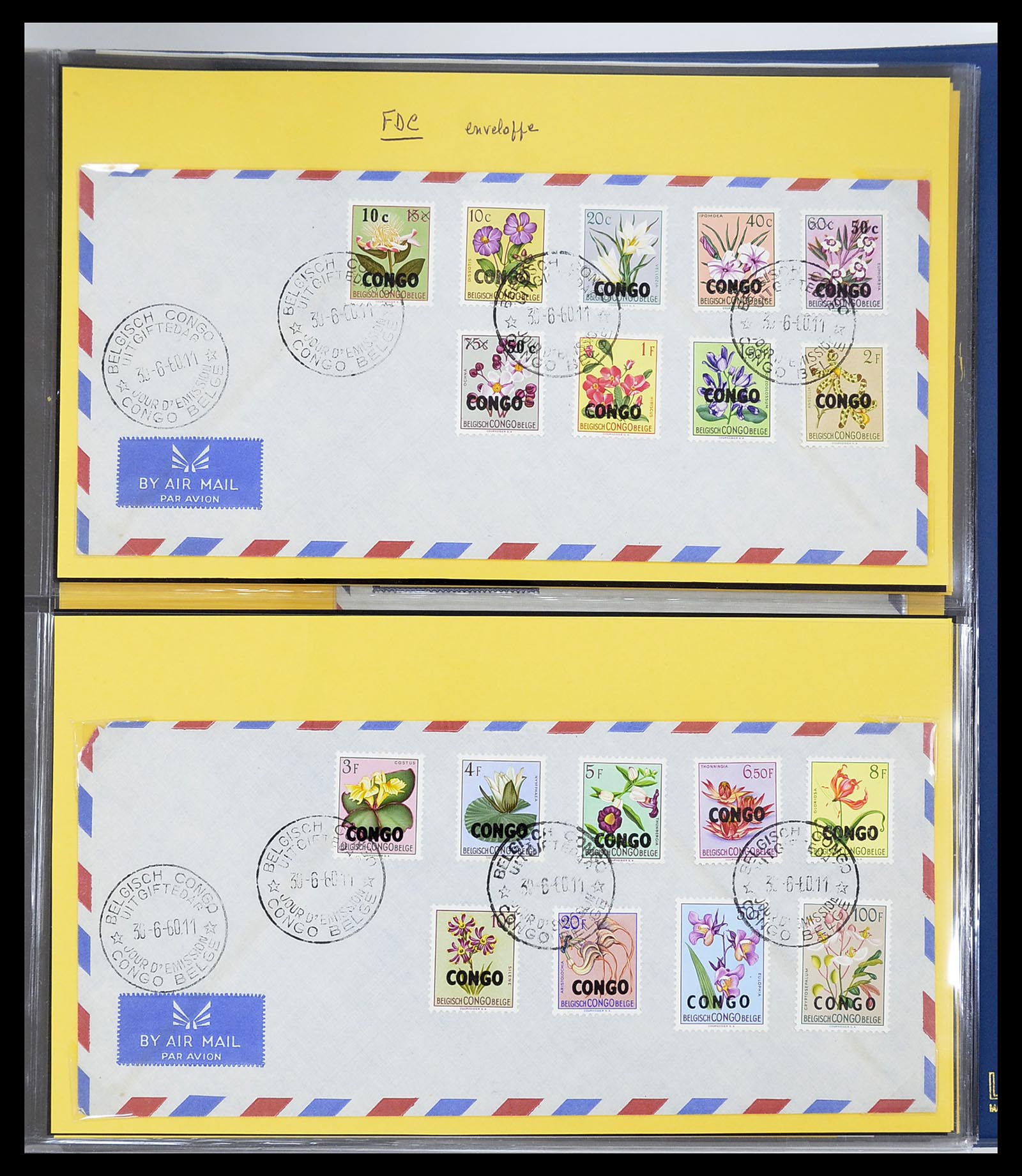 34626 008 - Postzegelverzameling 34626 Belgisch Congo 1960-1971.