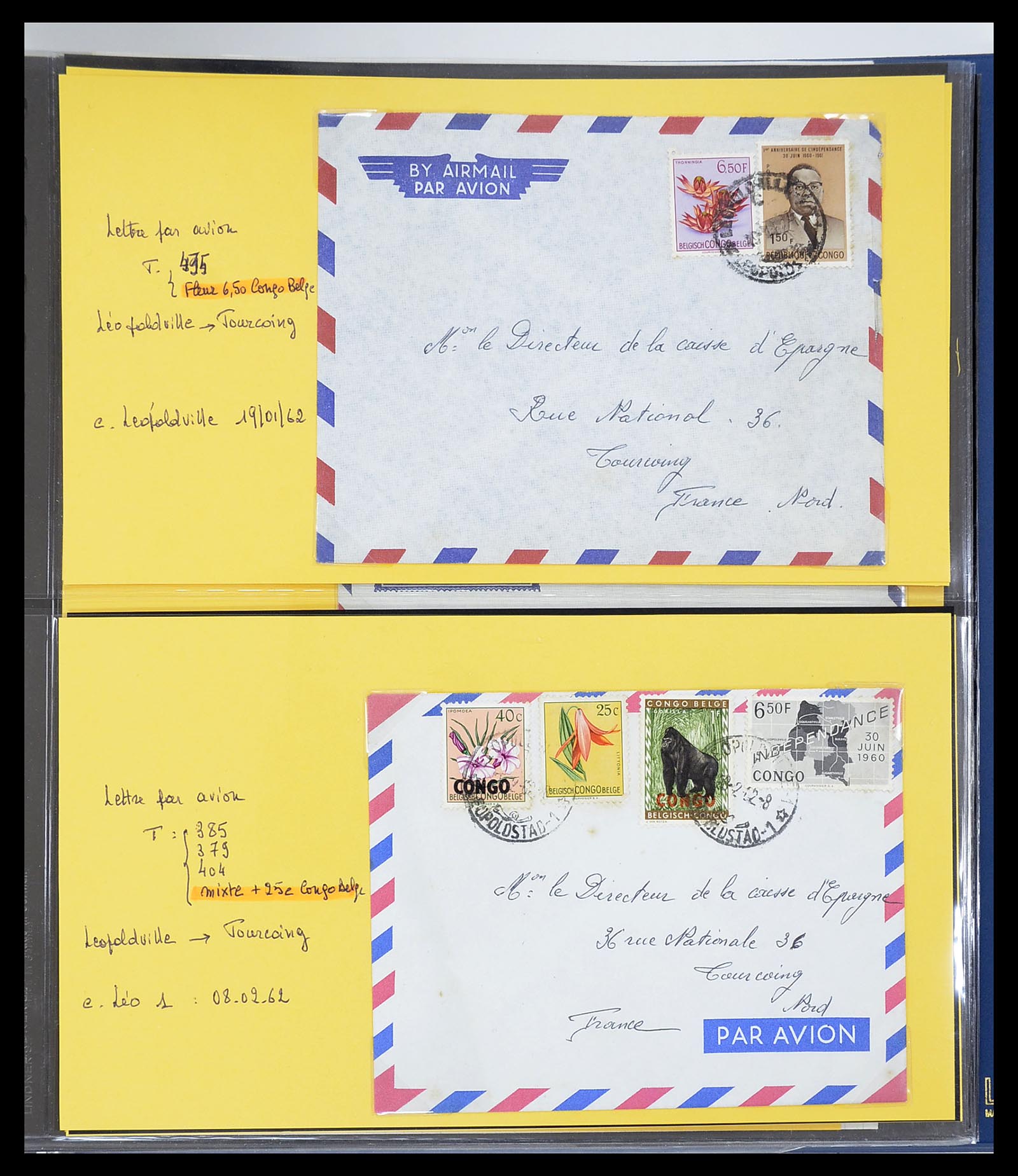 34626 010 - Postzegelverzameling 34626 Belgisch Congo 1960-1971.