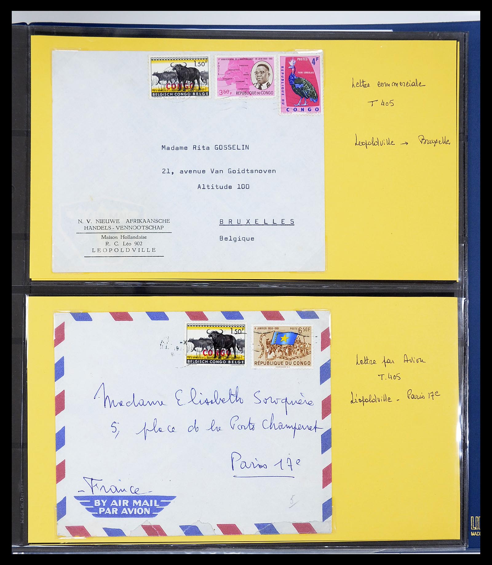 34626 016 - Postzegelverzameling 34626 Belgisch Congo 1960-1971.