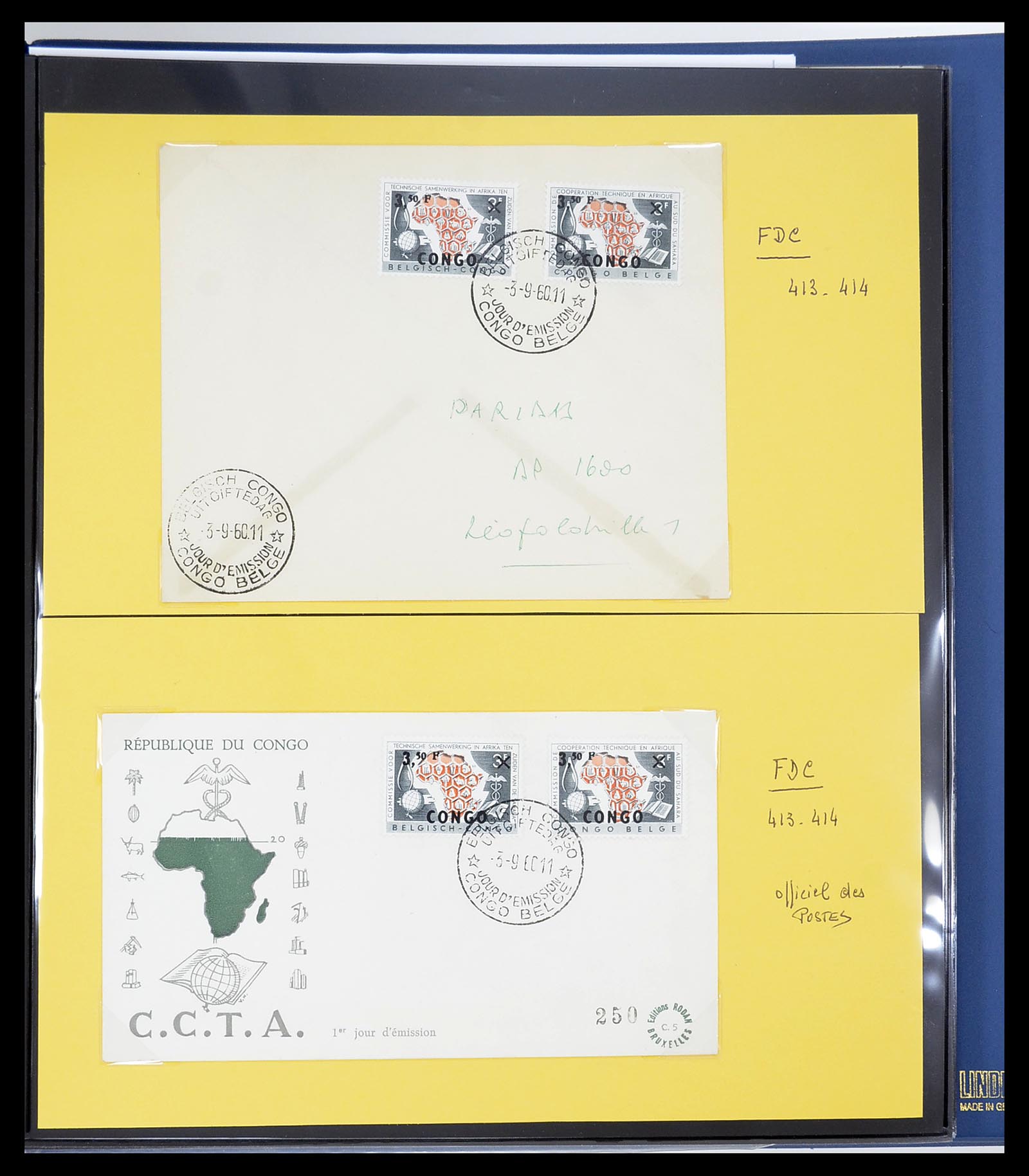 34626 020 - Postzegelverzameling 34626 Belgisch Congo 1960-1971.