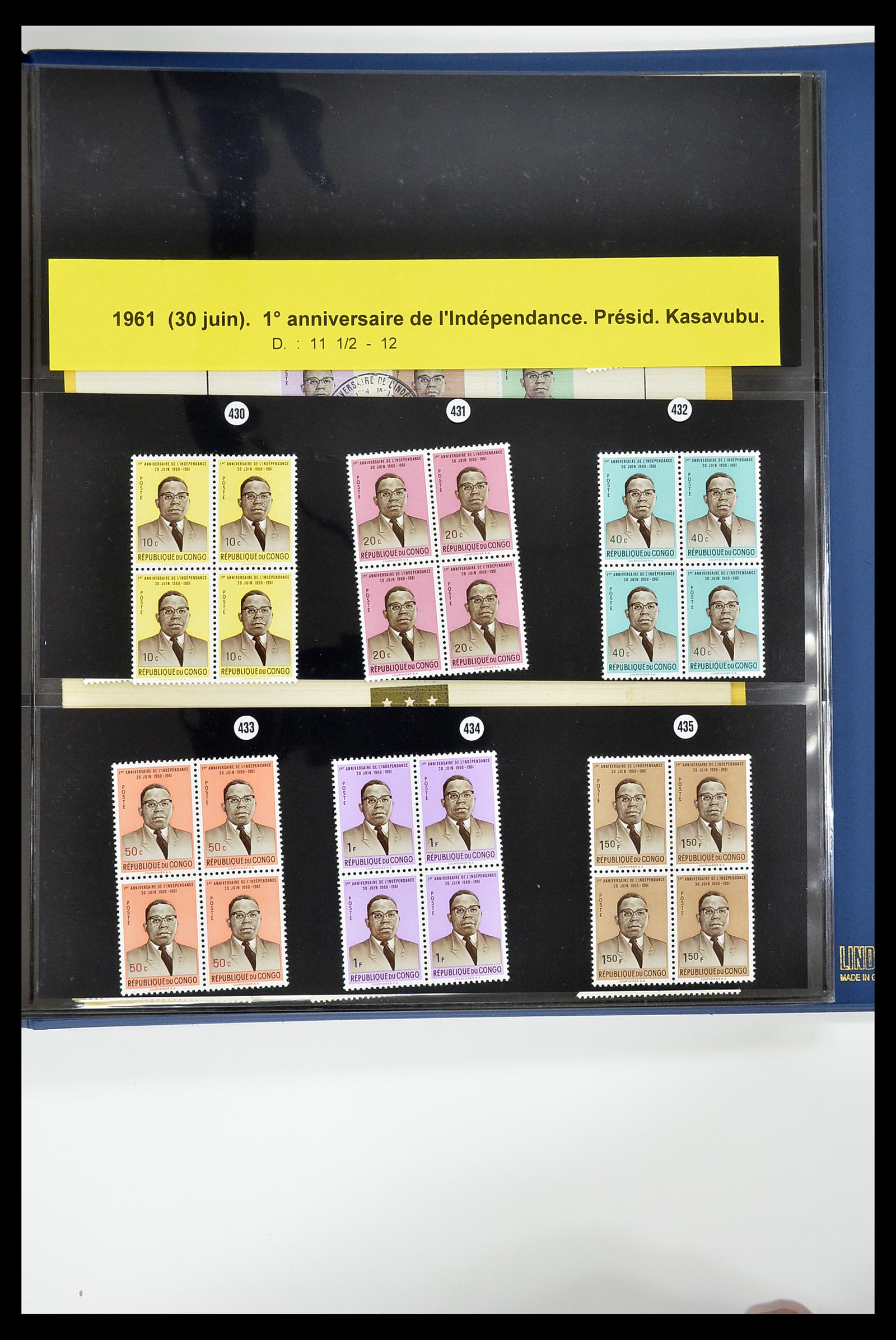 34626 028 - Postzegelverzameling 34626 Belgisch Congo 1960-1971.