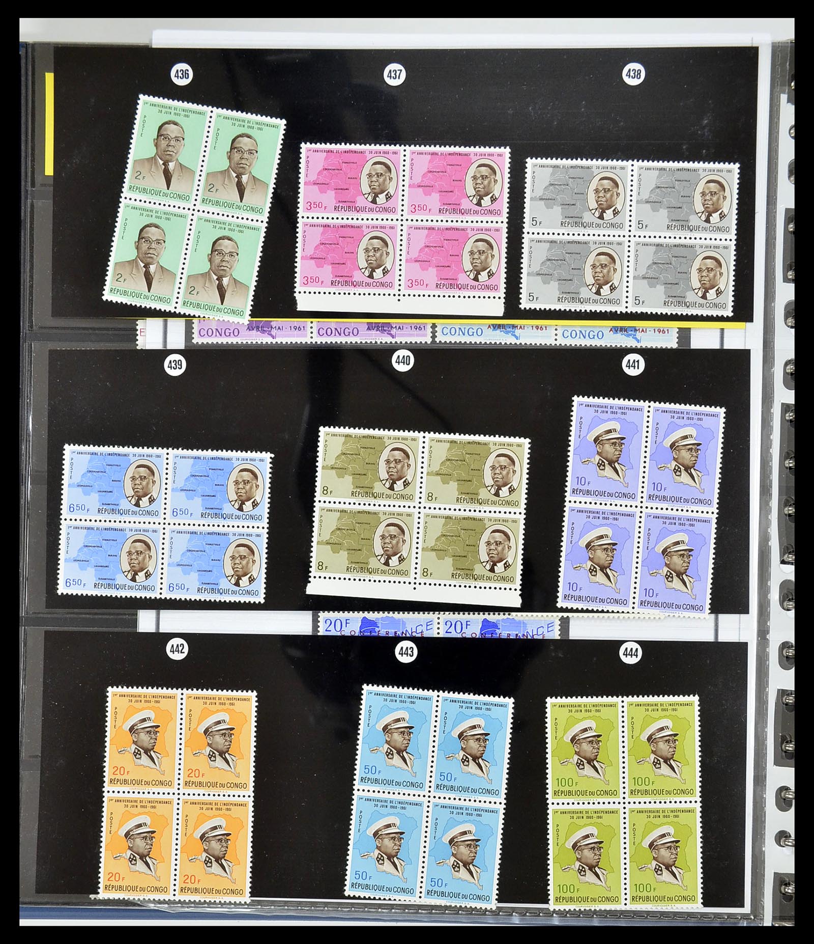 34626 029 - Postzegelverzameling 34626 Belgisch Congo 1960-1971.