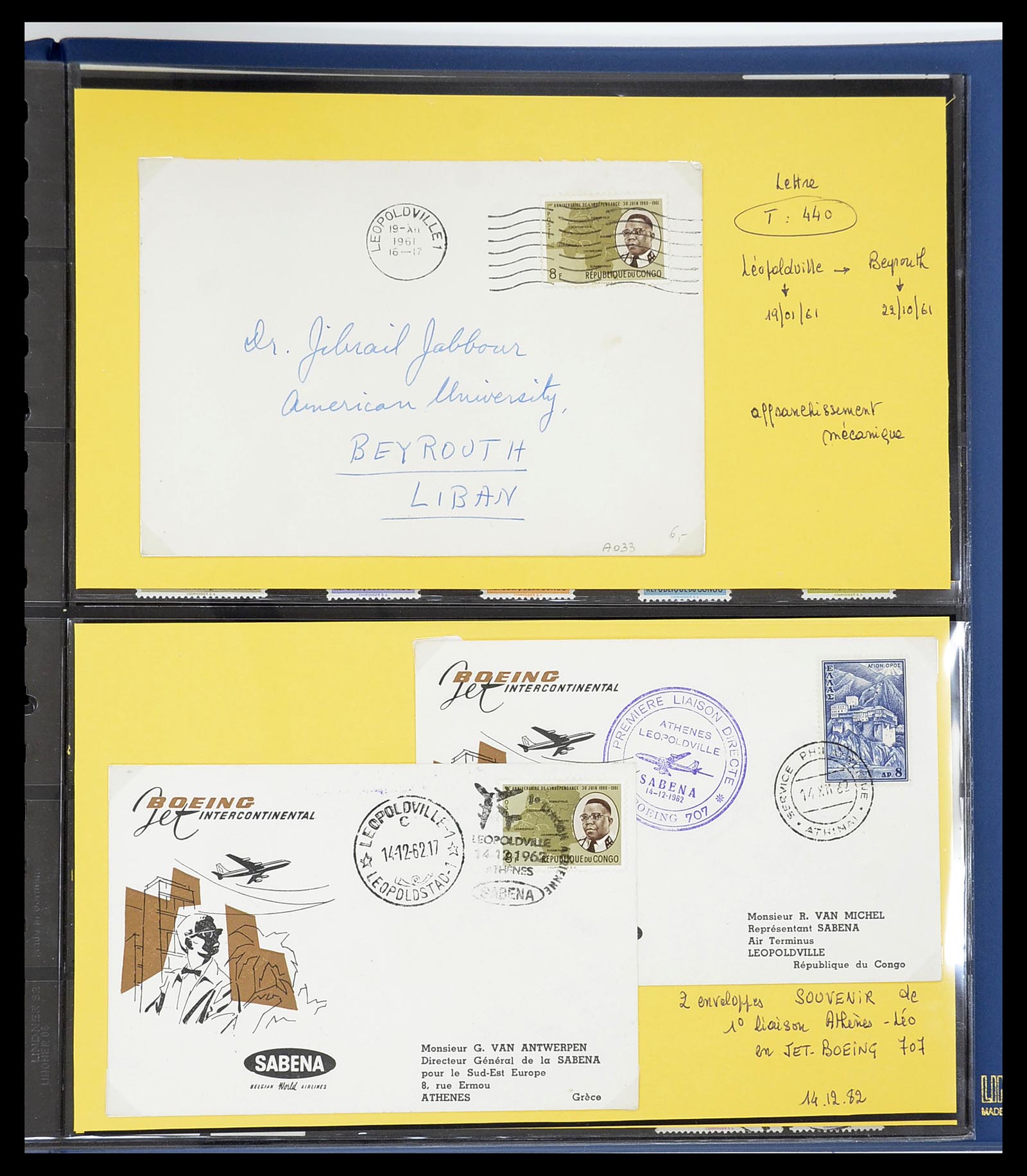 34626 032 - Postzegelverzameling 34626 Belgisch Congo 1960-1971.