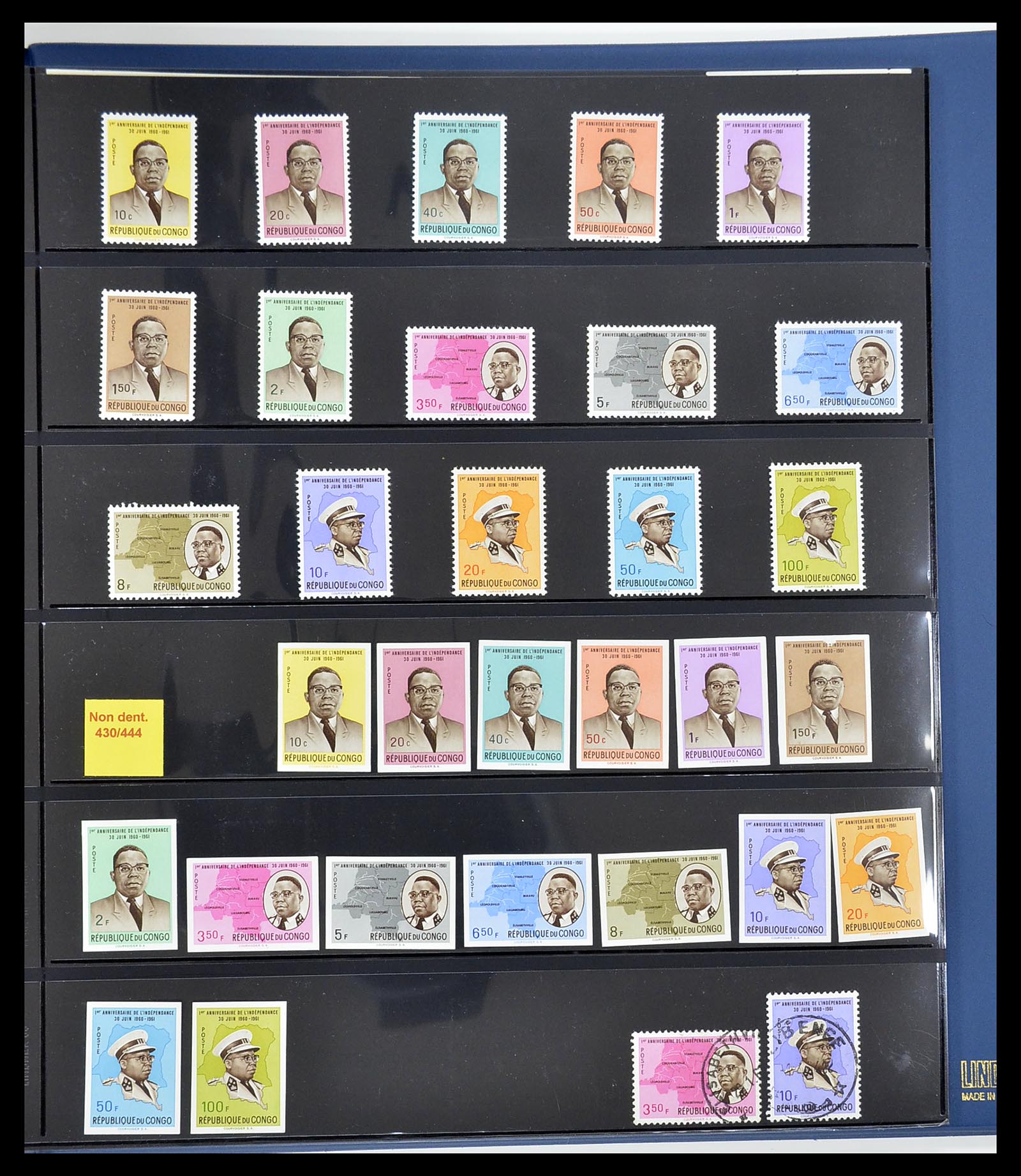 34626 034 - Postzegelverzameling 34626 Belgisch Congo 1960-1971.