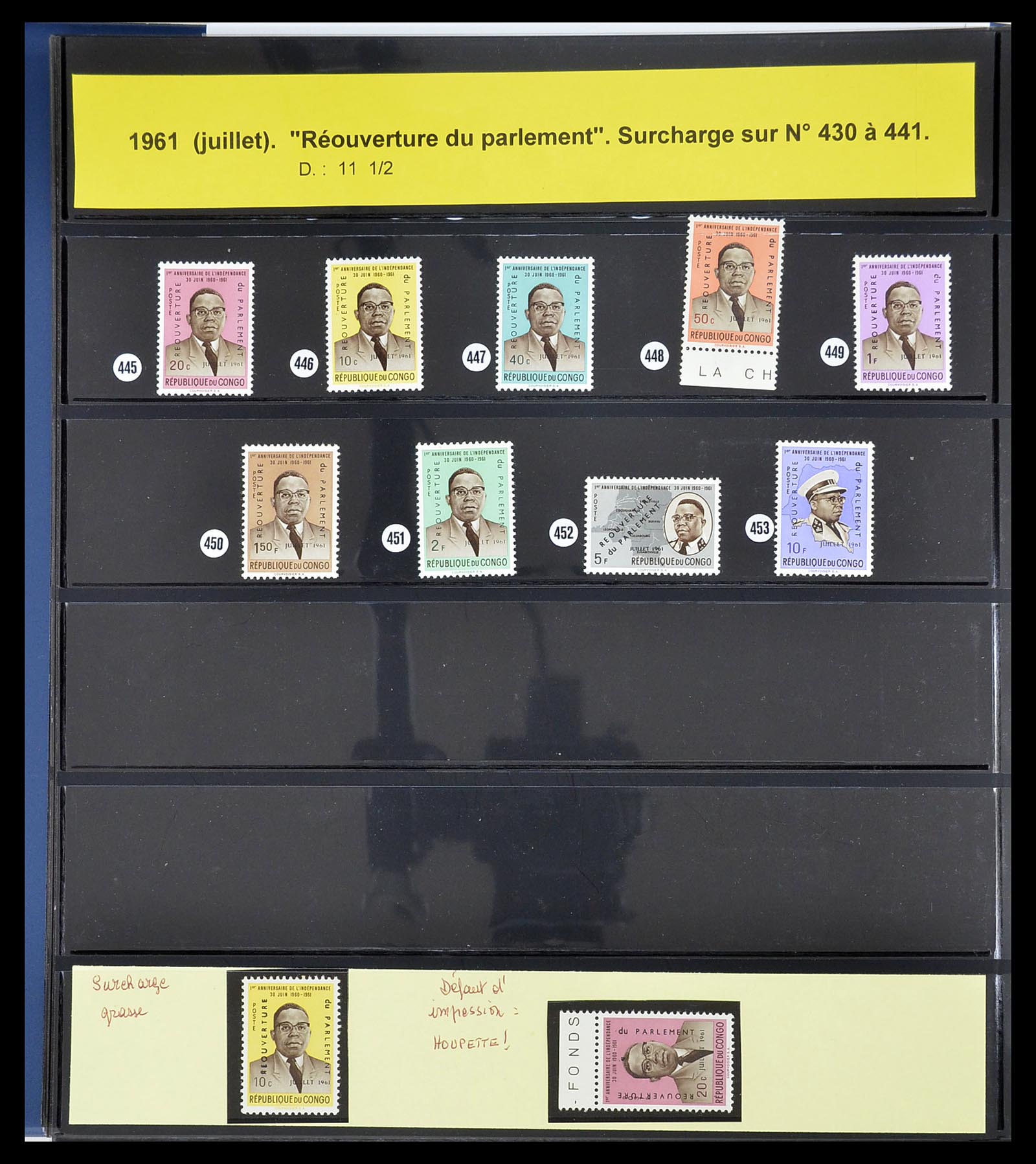 34626 035 - Postzegelverzameling 34626 Belgisch Congo 1960-1971.