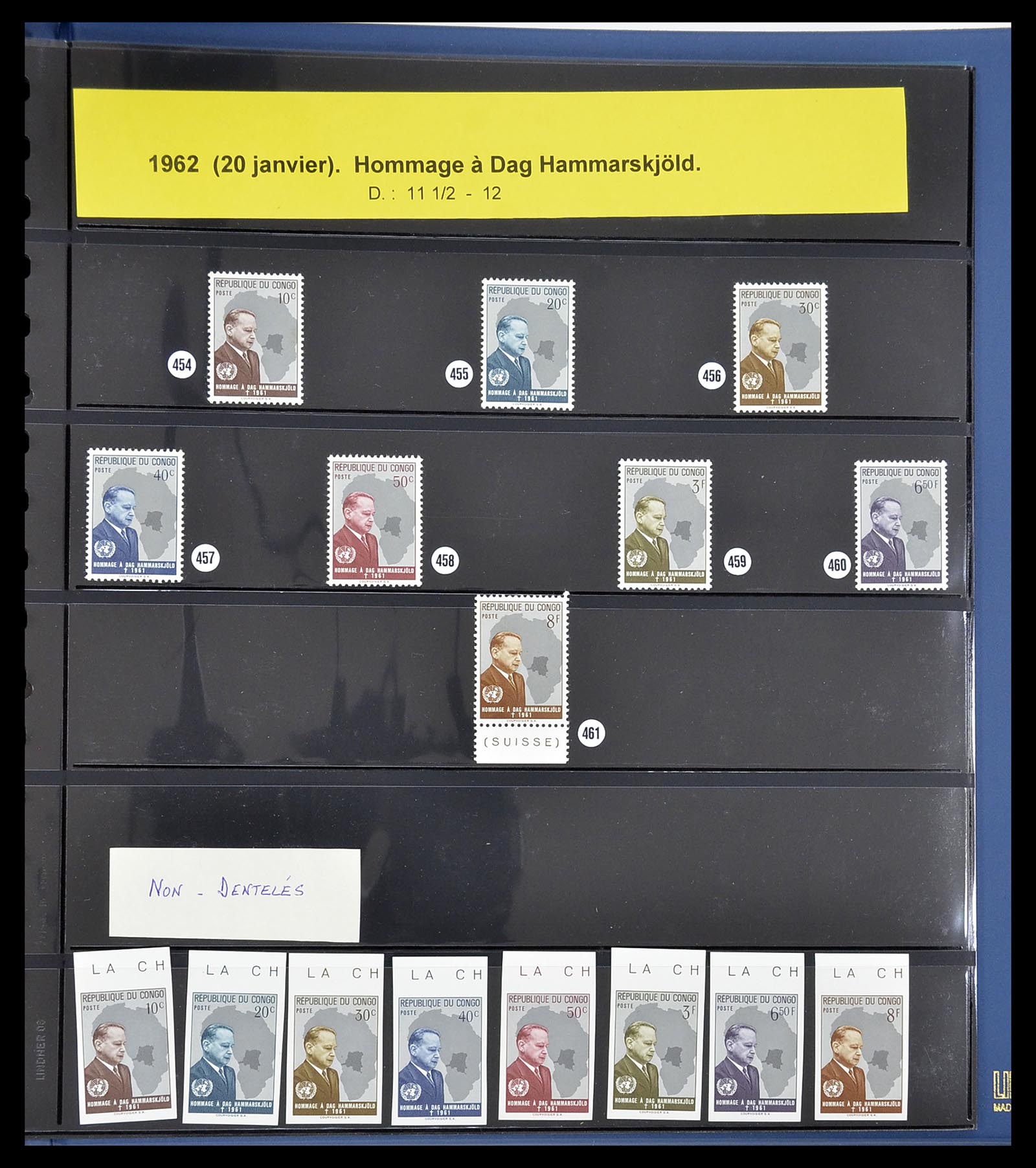 34626 040 - Postzegelverzameling 34626 Belgisch Congo 1960-1971.