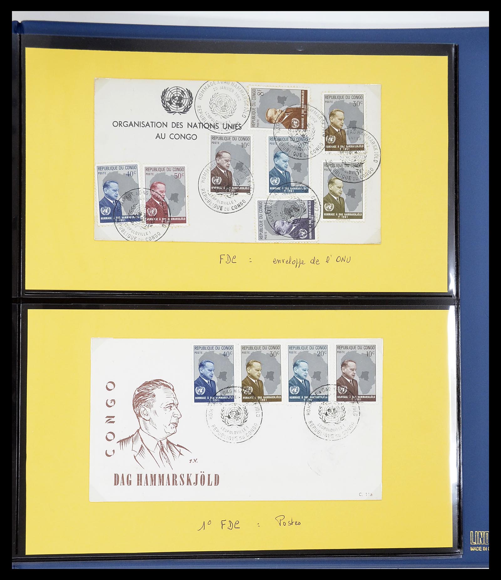 34626 042 - Postzegelverzameling 34626 Belgisch Congo 1960-1971.