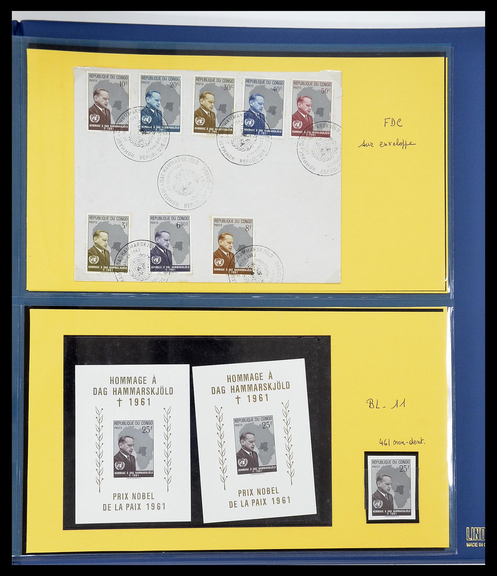 34626 043 - Postzegelverzameling 34626 Belgisch Congo 1960-1971.