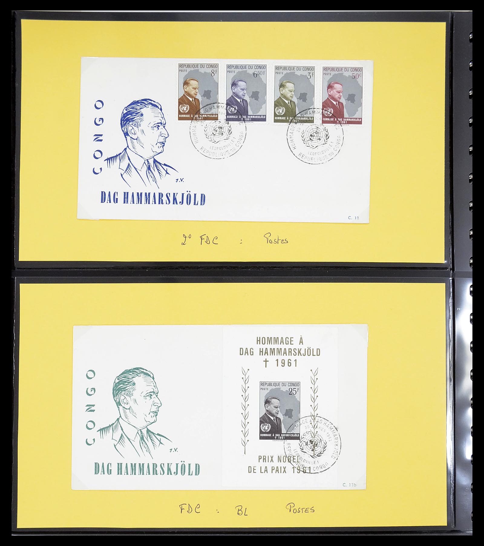 34626 044 - Postzegelverzameling 34626 Belgisch Congo 1960-1971.