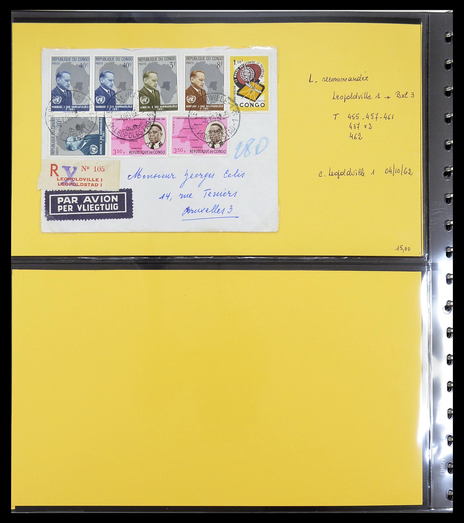 34626 045 - Postzegelverzameling 34626 Belgisch Congo 1960-1971.