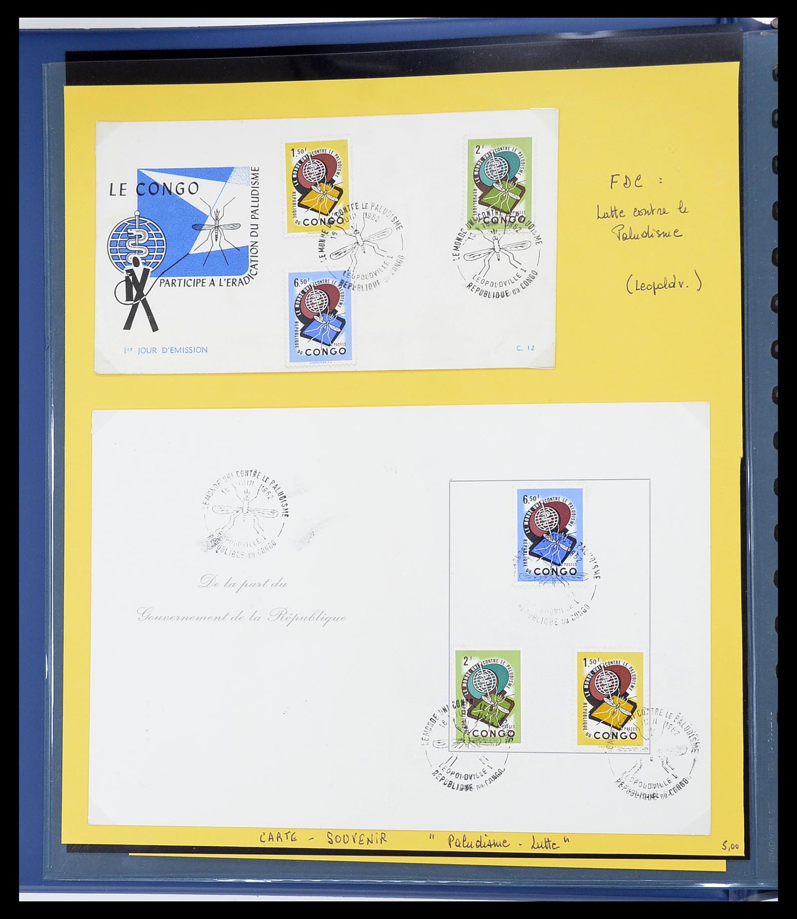 34626 046 - Postzegelverzameling 34626 Belgisch Congo 1960-1971.