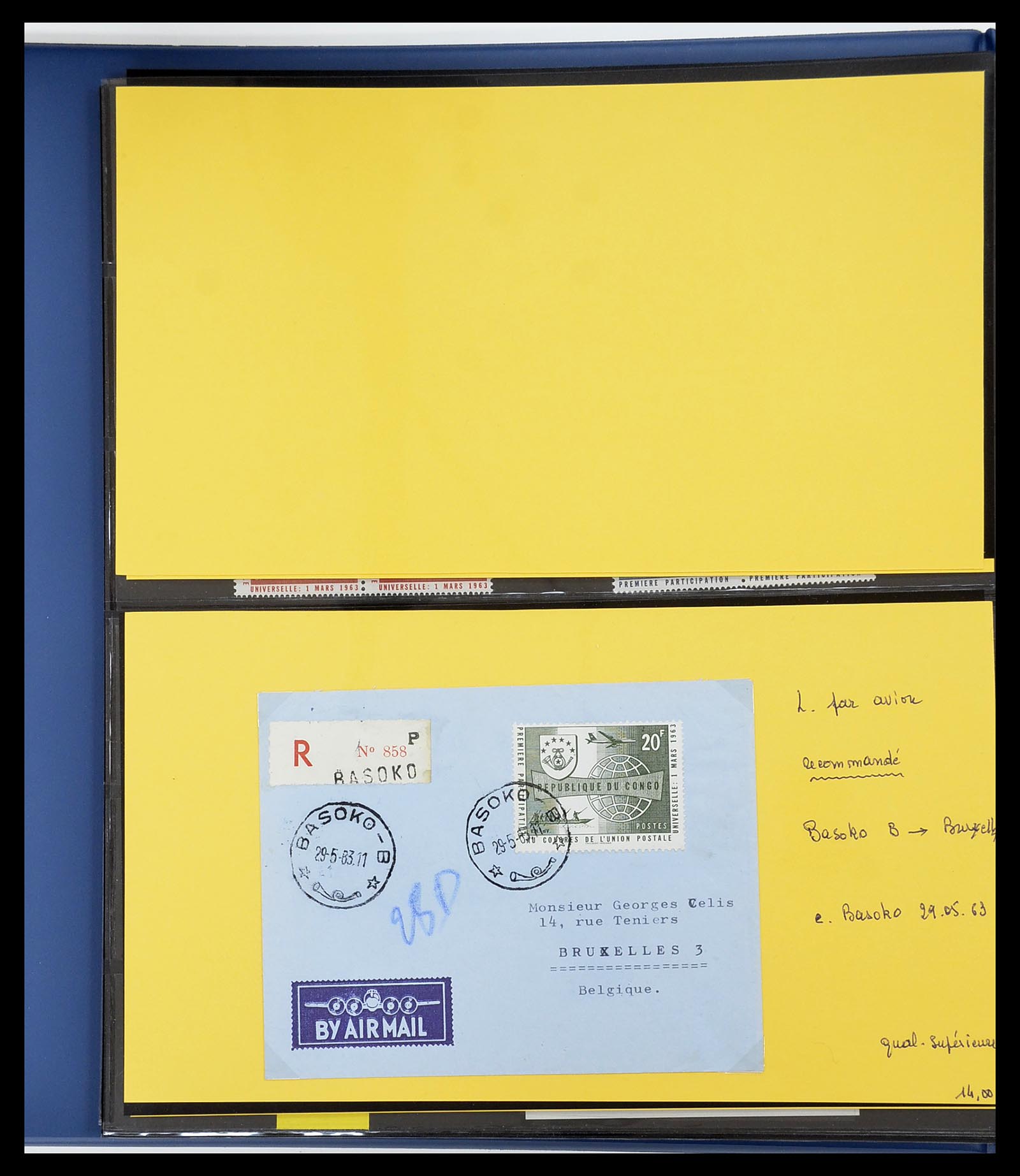34626 055 - Postzegelverzameling 34626 Belgisch Congo 1960-1971.