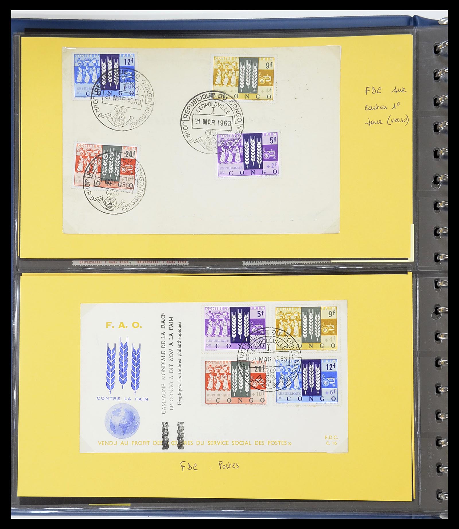 34626 057 - Postzegelverzameling 34626 Belgisch Congo 1960-1971.
