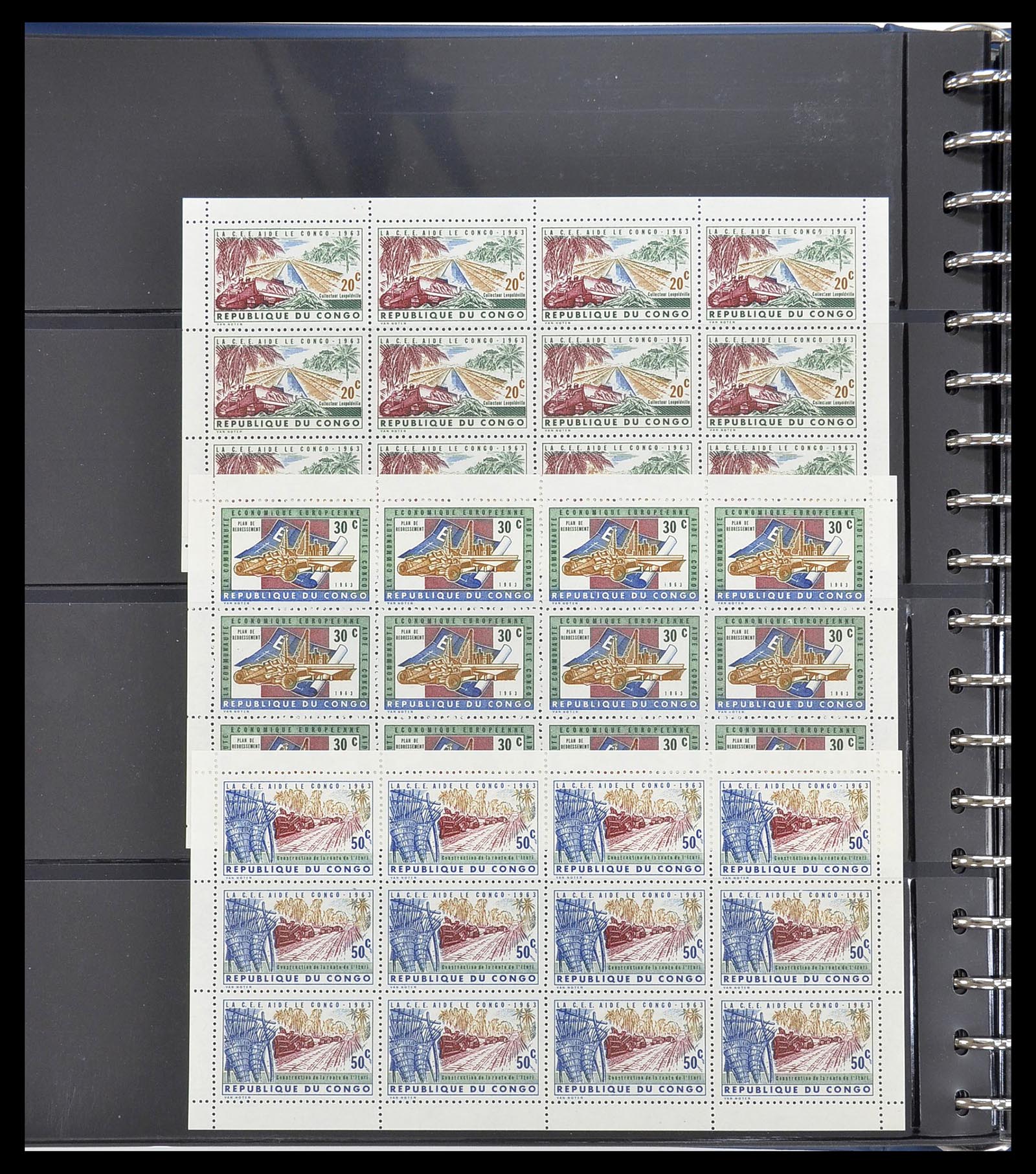 34626 084 - Postzegelverzameling 34626 Belgisch Congo 1960-1971.