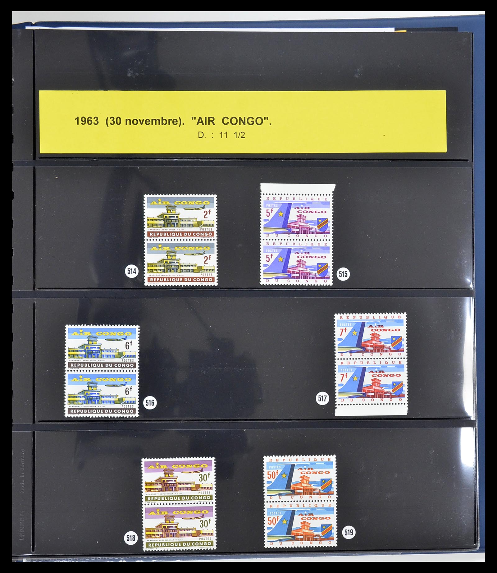 34626 087 - Postzegelverzameling 34626 Belgisch Congo 1960-1971.