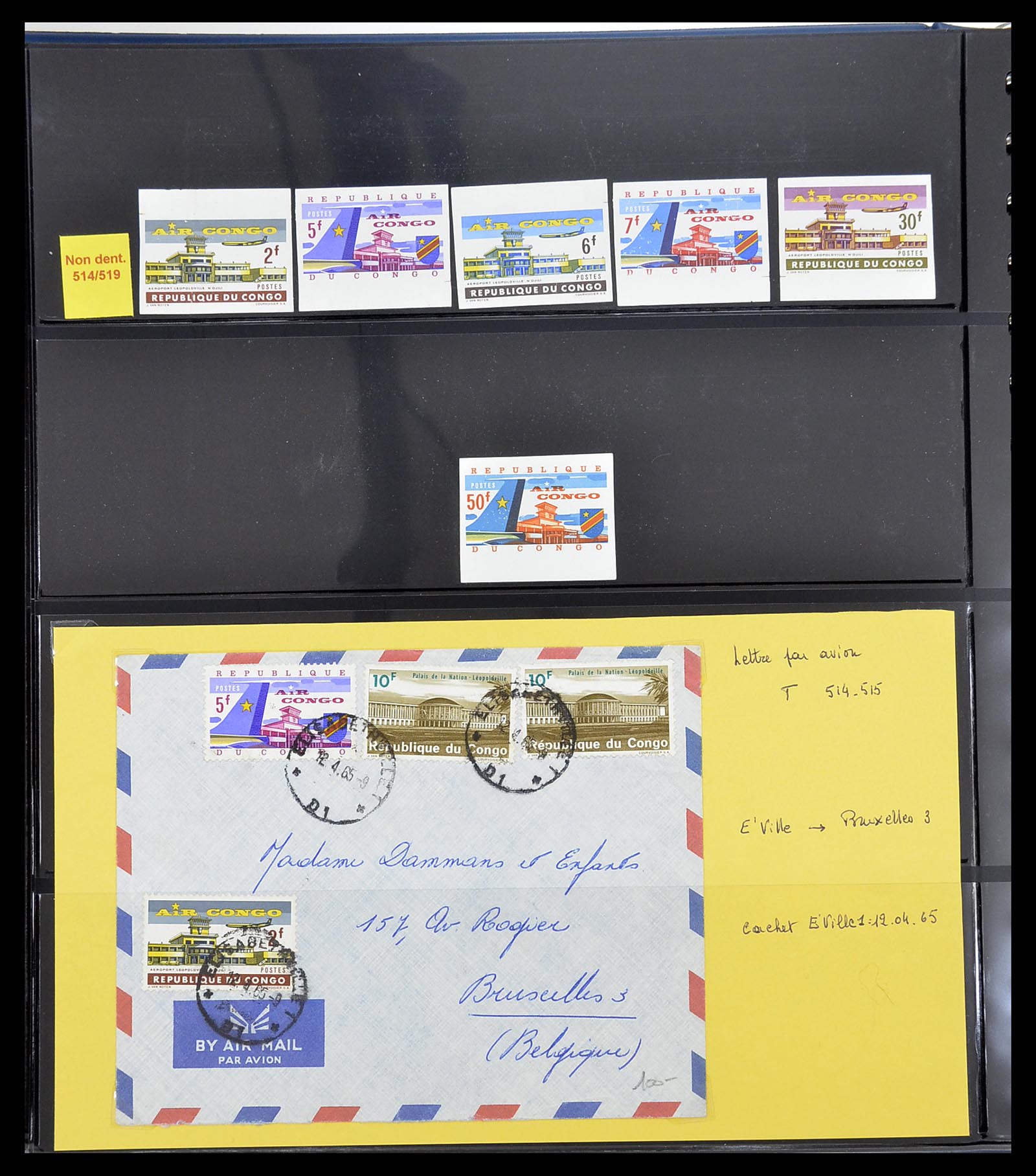 34626 088 - Postzegelverzameling 34626 Belgisch Congo 1960-1971.