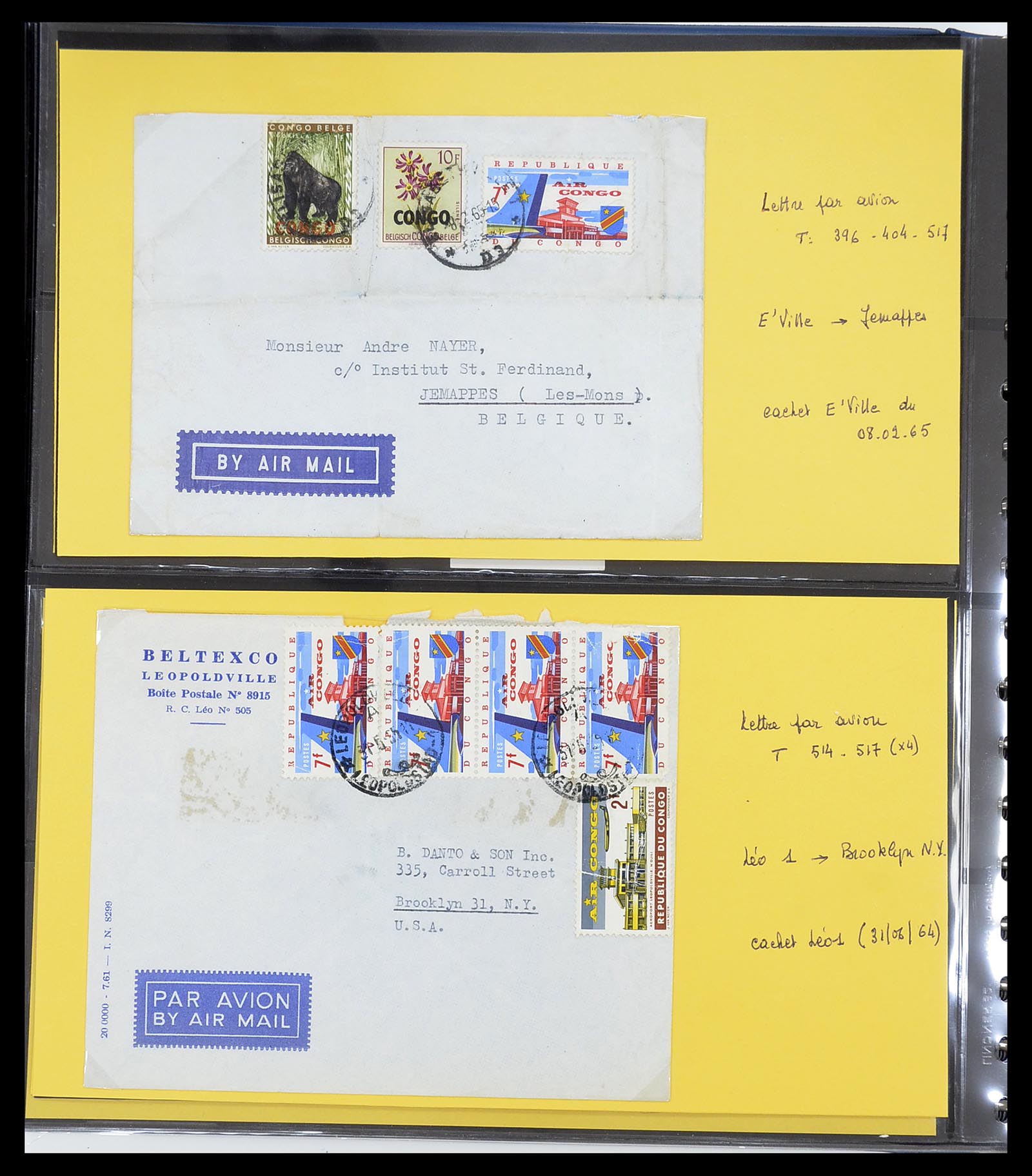 34626 090 - Postzegelverzameling 34626 Belgisch Congo 1960-1971.