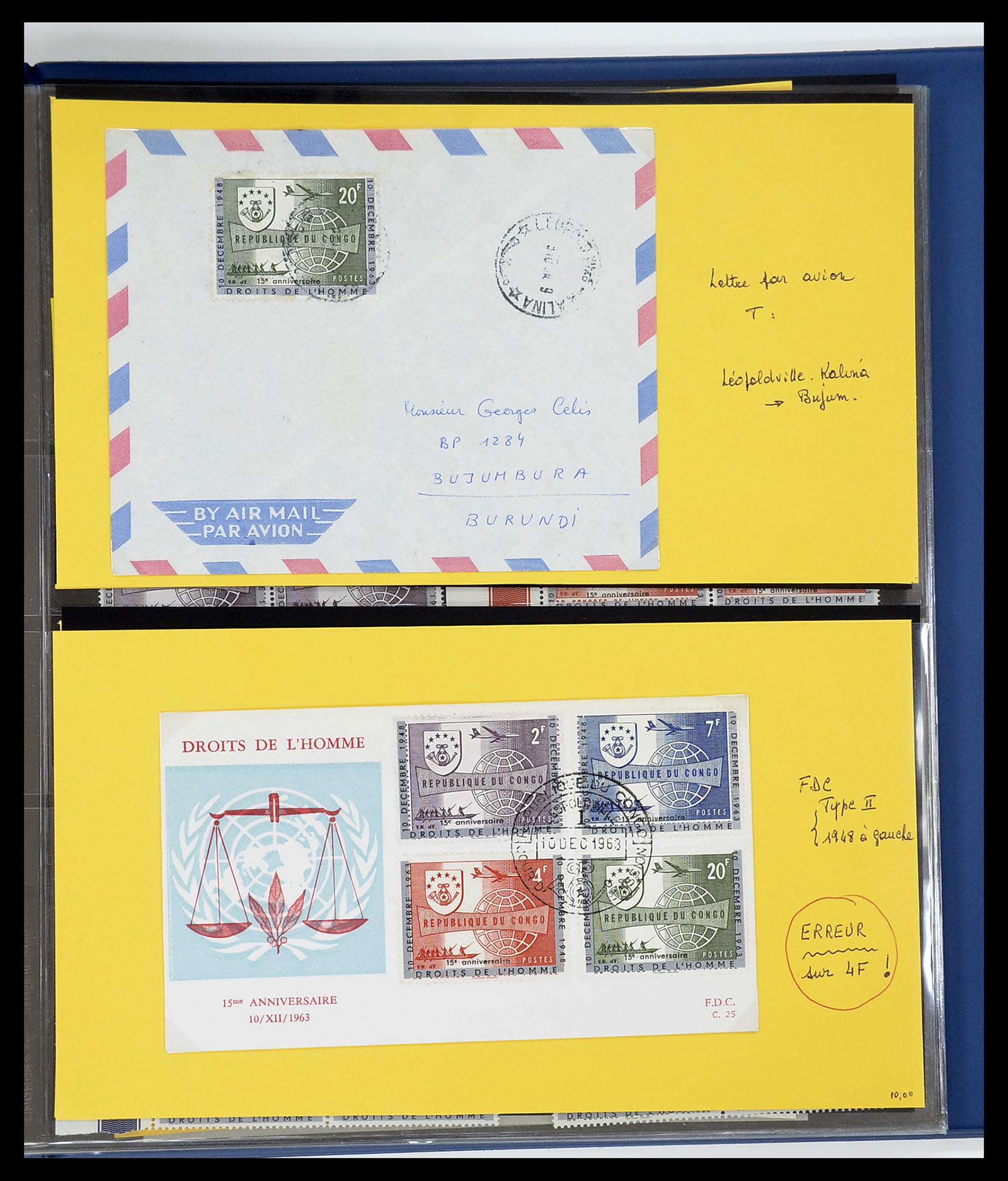 34626 094 - Postzegelverzameling 34626 Belgisch Congo 1960-1971.