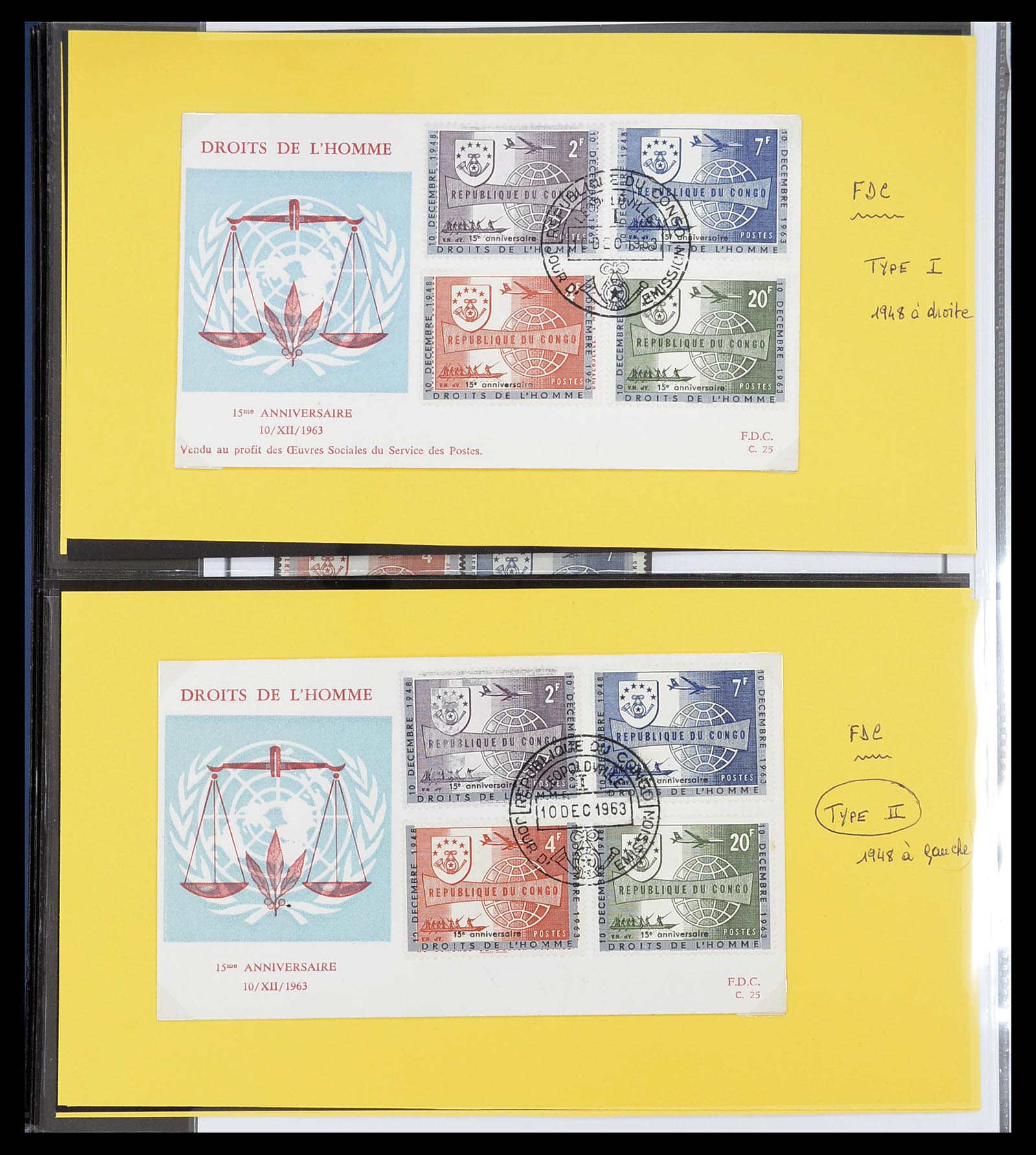 34626 095 - Postzegelverzameling 34626 Belgisch Congo 1960-1971.