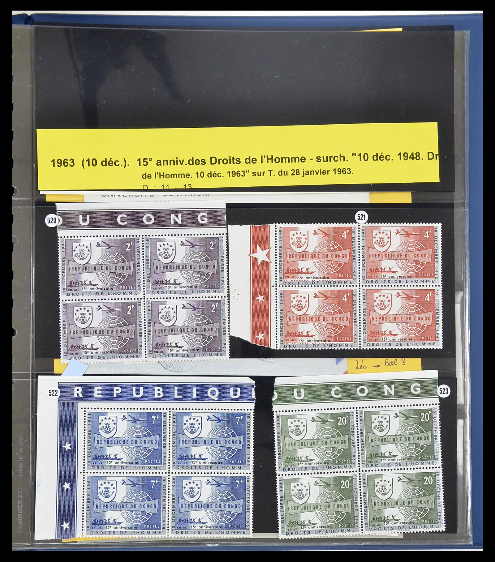 34626 096 - Postzegelverzameling 34626 Belgisch Congo 1960-1971.