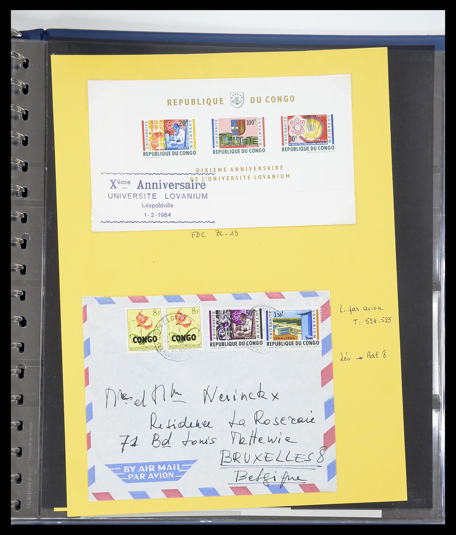 34626 098 - Postzegelverzameling 34626 Belgisch Congo 1960-1971.