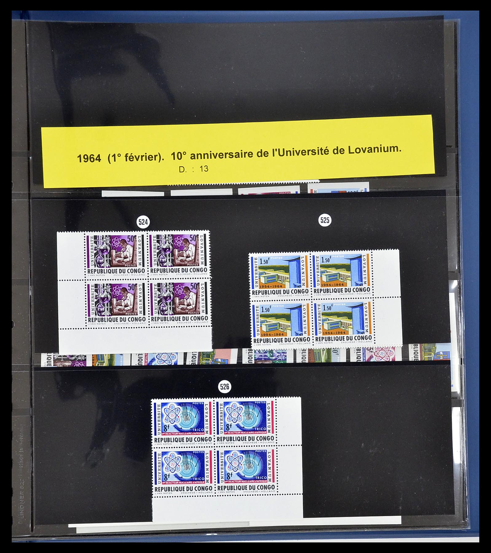34626 100 - Postzegelverzameling 34626 Belgisch Congo 1960-1971.