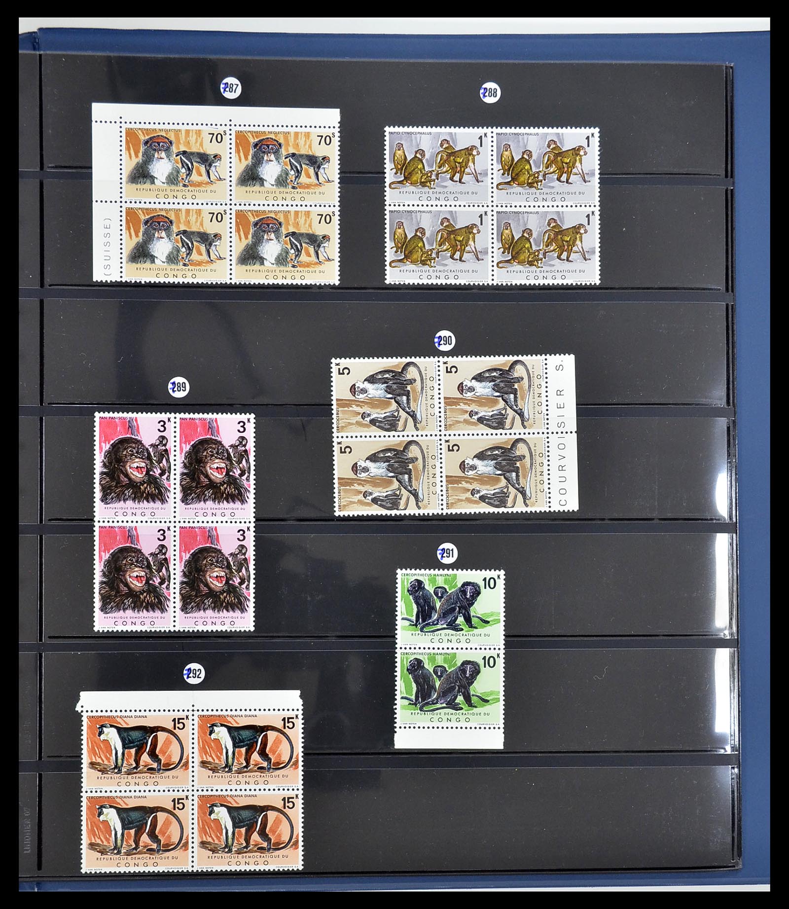 34626 282 - Postzegelverzameling 34626 Belgisch Congo 1960-1971.
