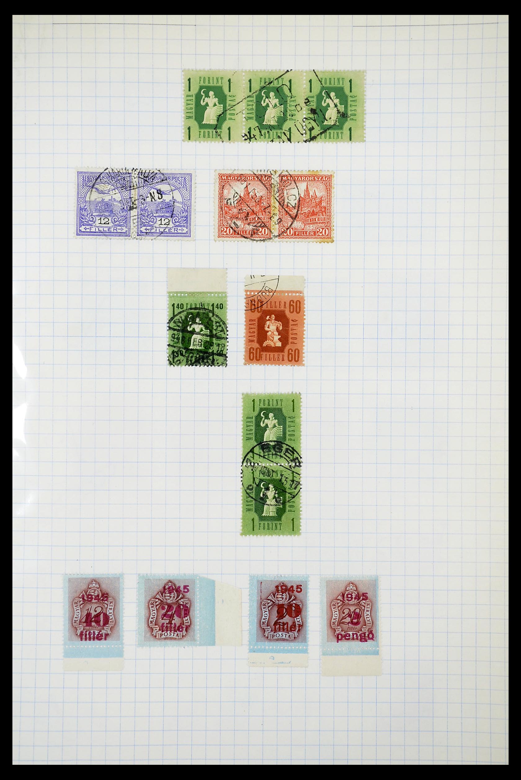 34627 002 - Postzegelverzameling 34627 Hongarije 1871-1950.