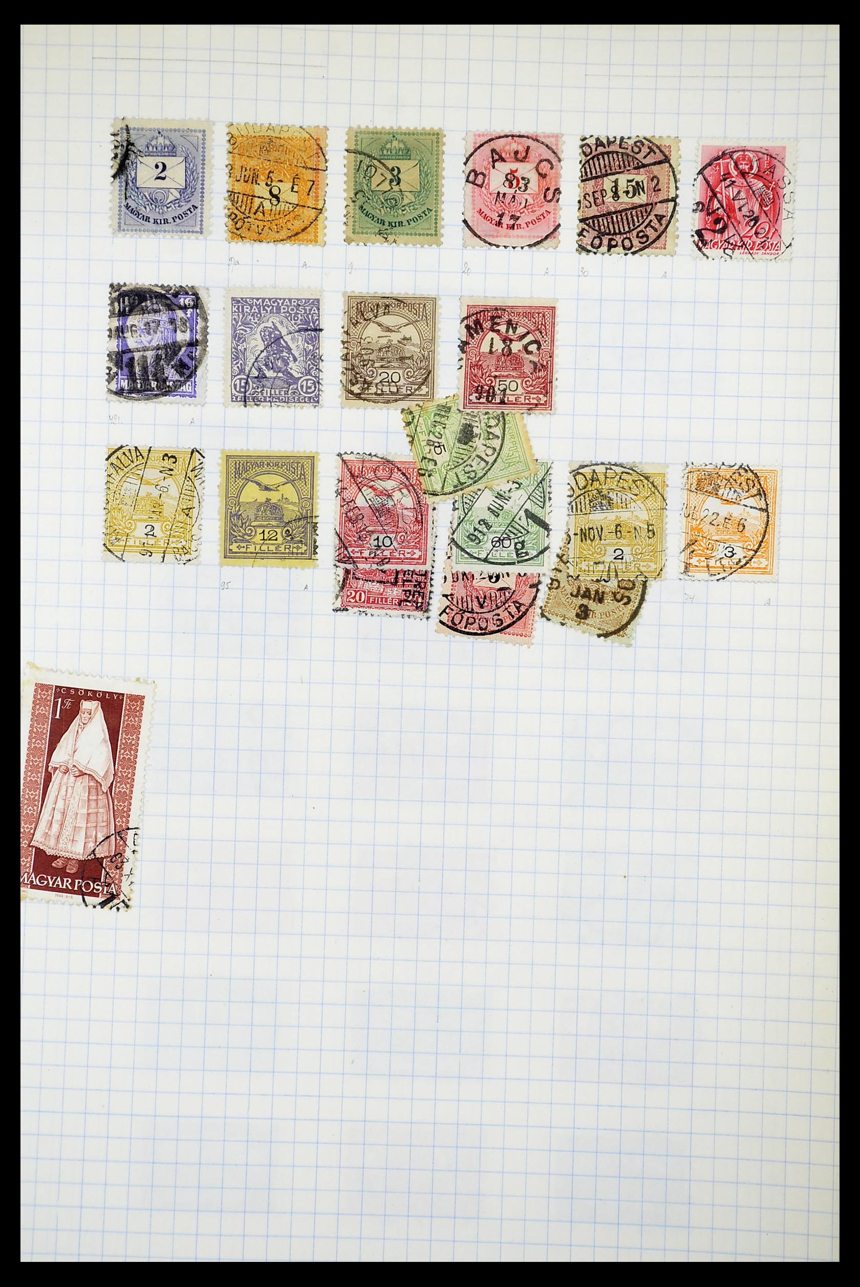 34627 006 - Postzegelverzameling 34627 Hongarije 1871-1950.