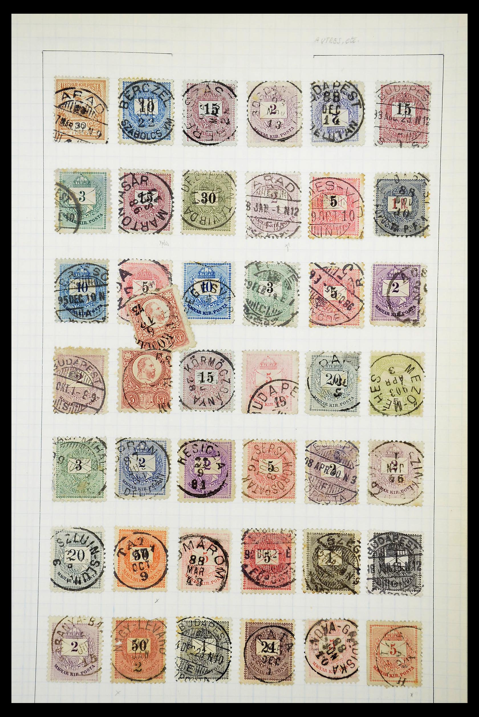 34627 014 - Postzegelverzameling 34627 Hongarije 1871-1950.