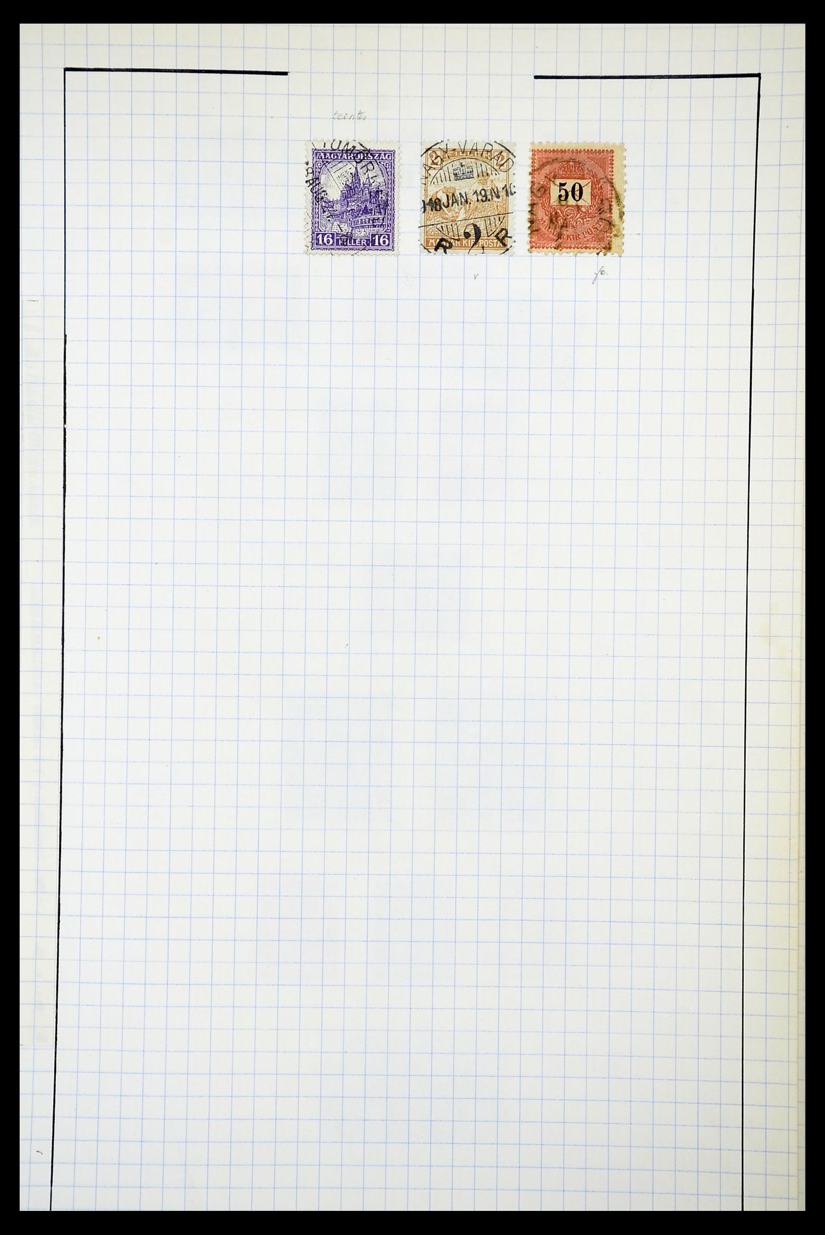 34627 015 - Postzegelverzameling 34627 Hongarije 1871-1950.
