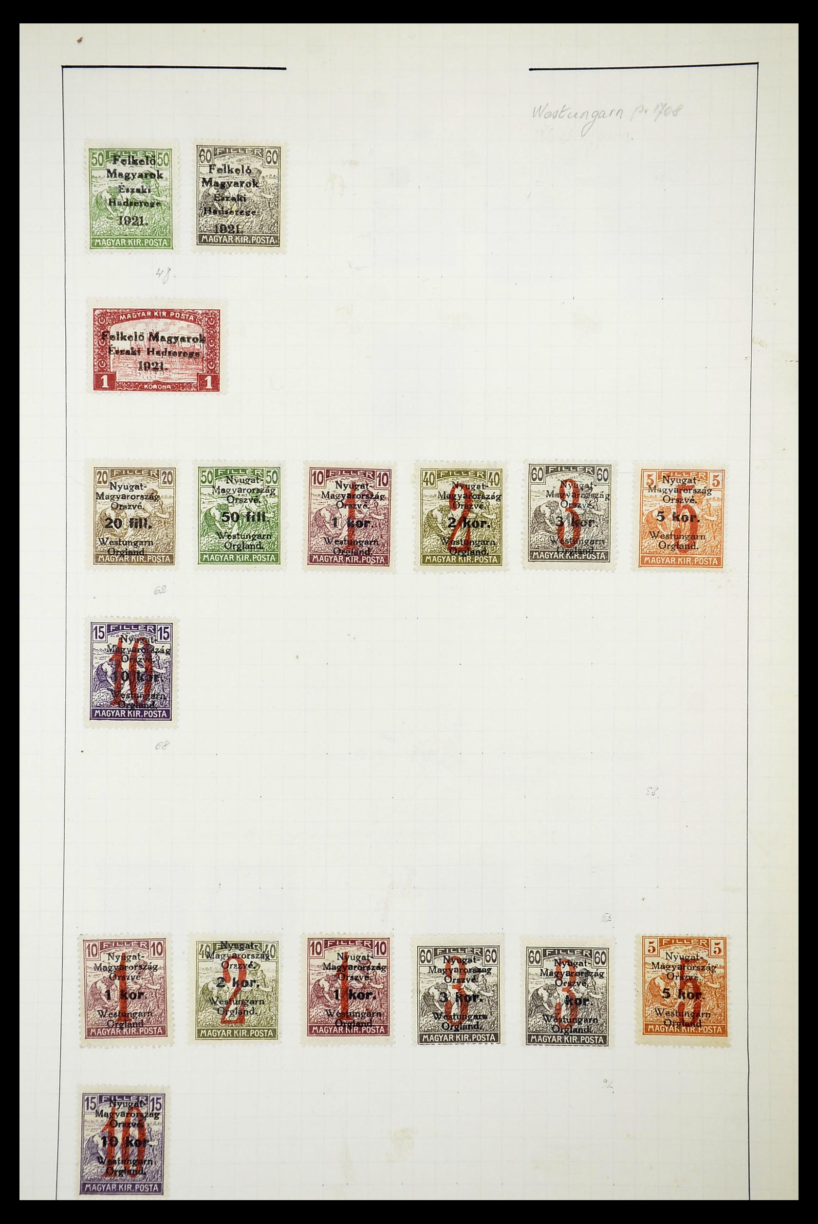 34627 018 - Postzegelverzameling 34627 Hongarije 1871-1950.