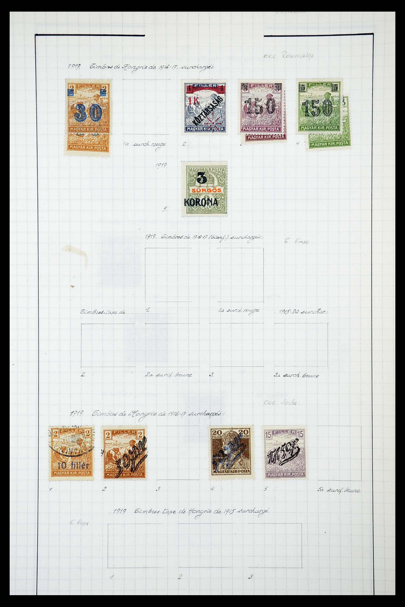 34627 019 - Postzegelverzameling 34627 Hongarije 1871-1950.