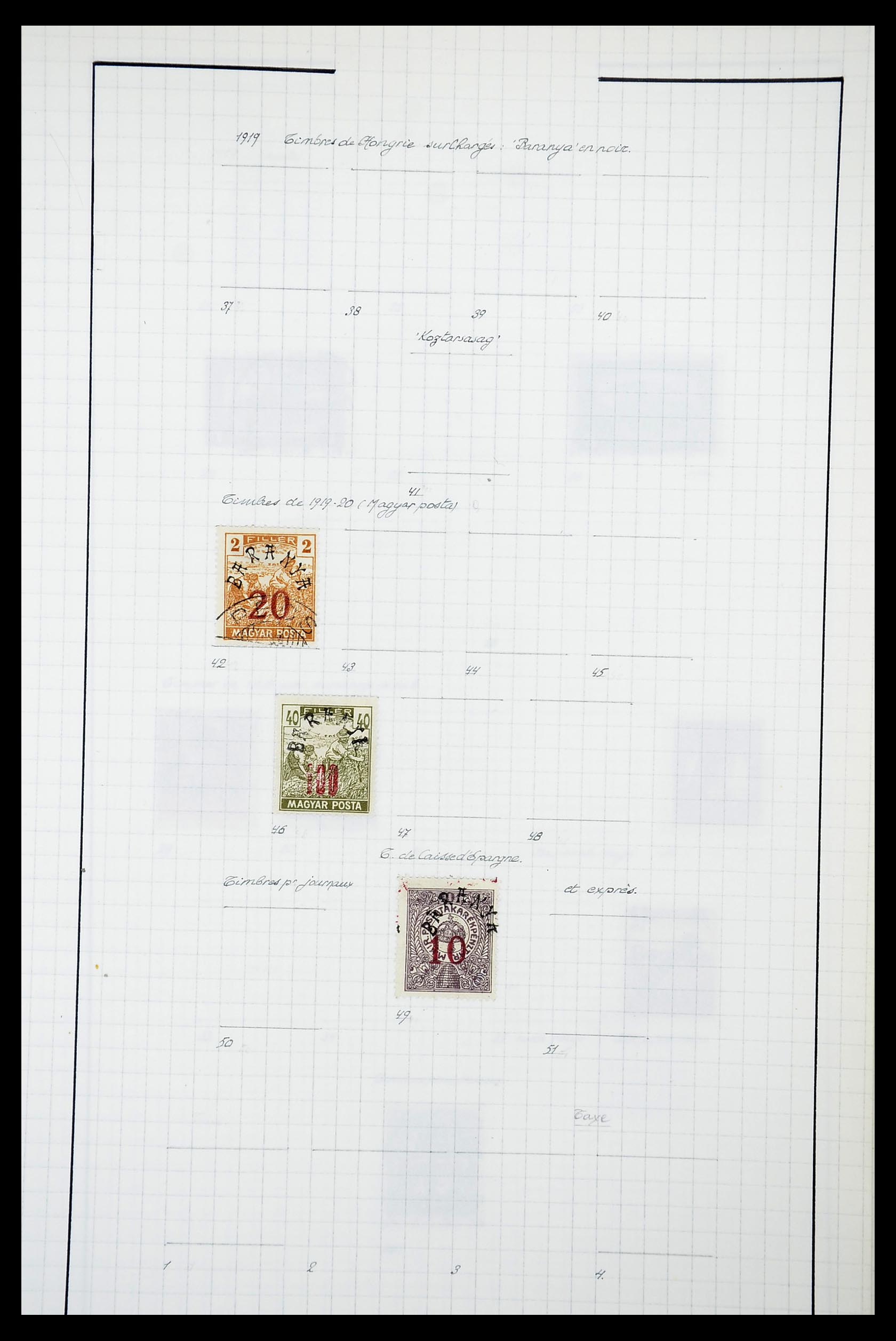 34627 020 - Postzegelverzameling 34627 Hongarije 1871-1950.