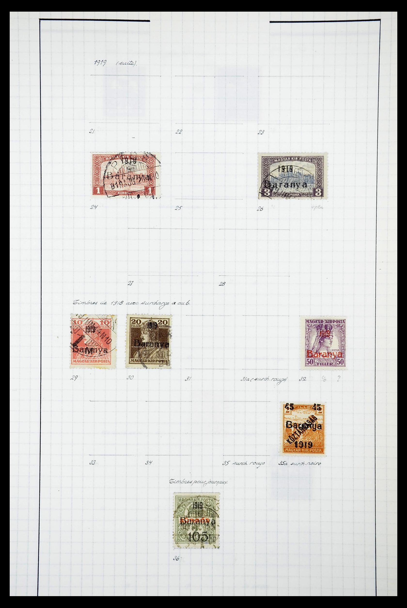 34627 021 - Postzegelverzameling 34627 Hongarije 1871-1950.