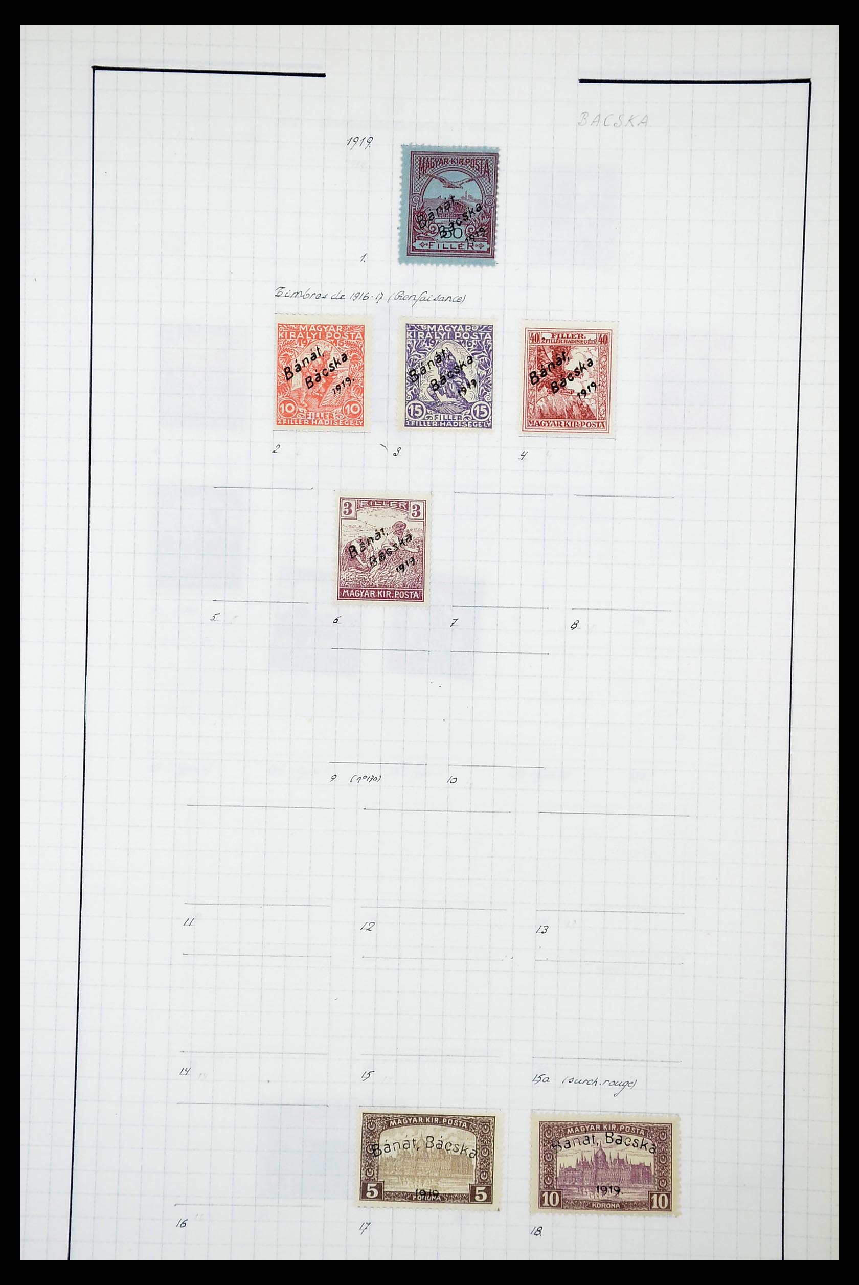 34627 023 - Postzegelverzameling 34627 Hongarije 1871-1950.