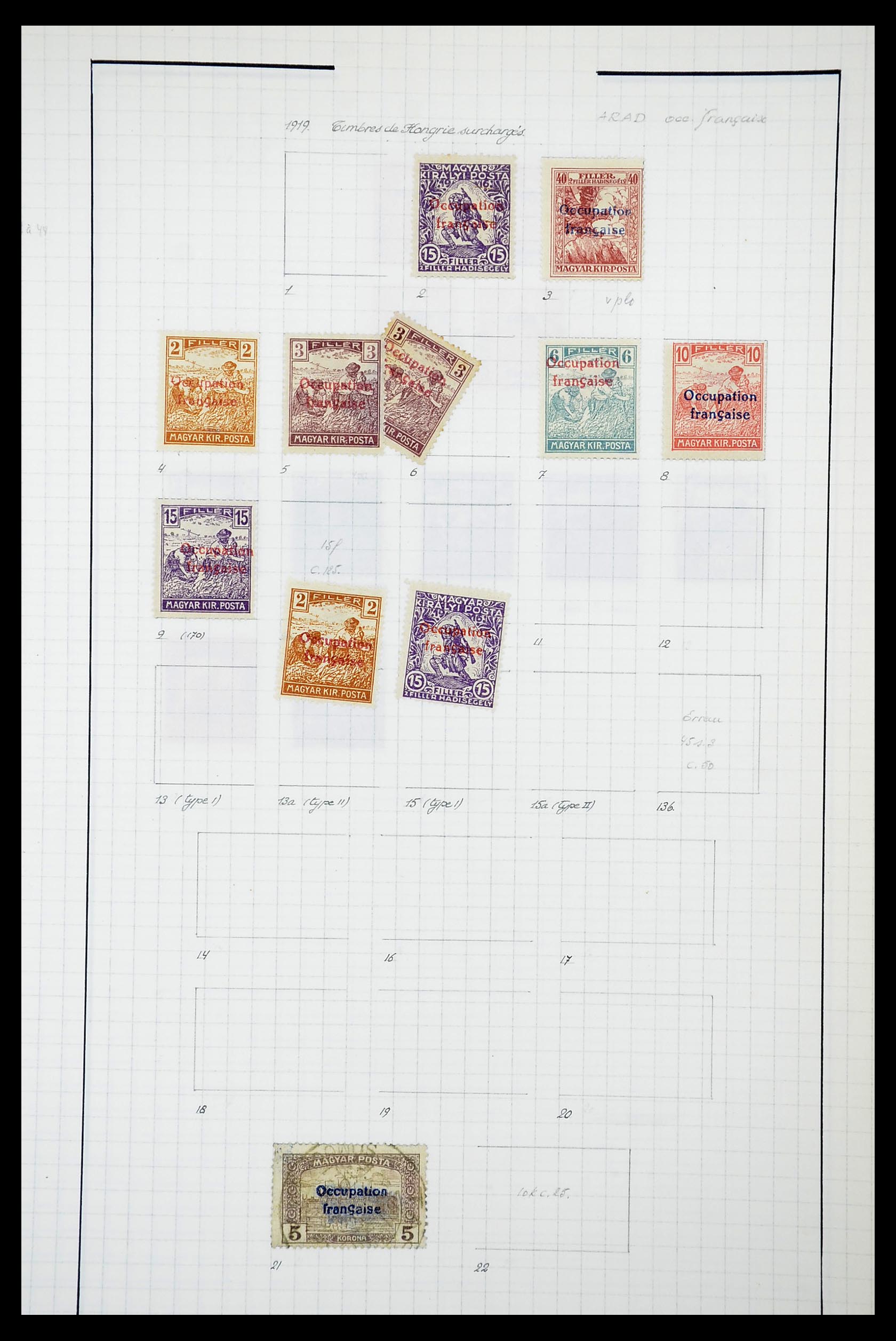 34627 024 - Postzegelverzameling 34627 Hongarije 1871-1950.