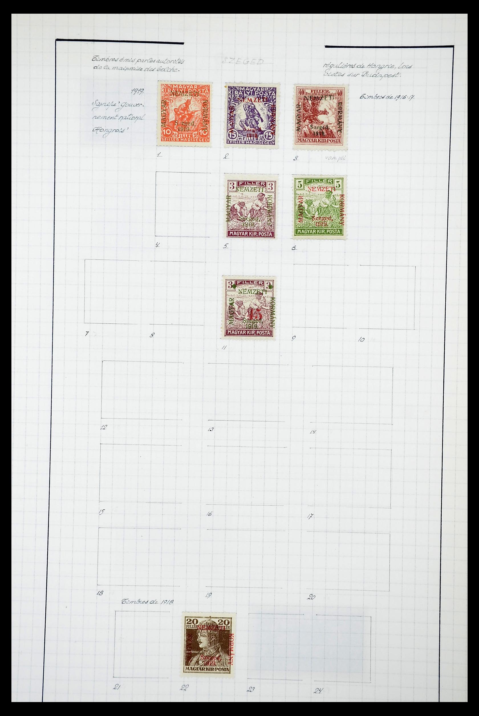 34627 027 - Postzegelverzameling 34627 Hongarije 1871-1950.