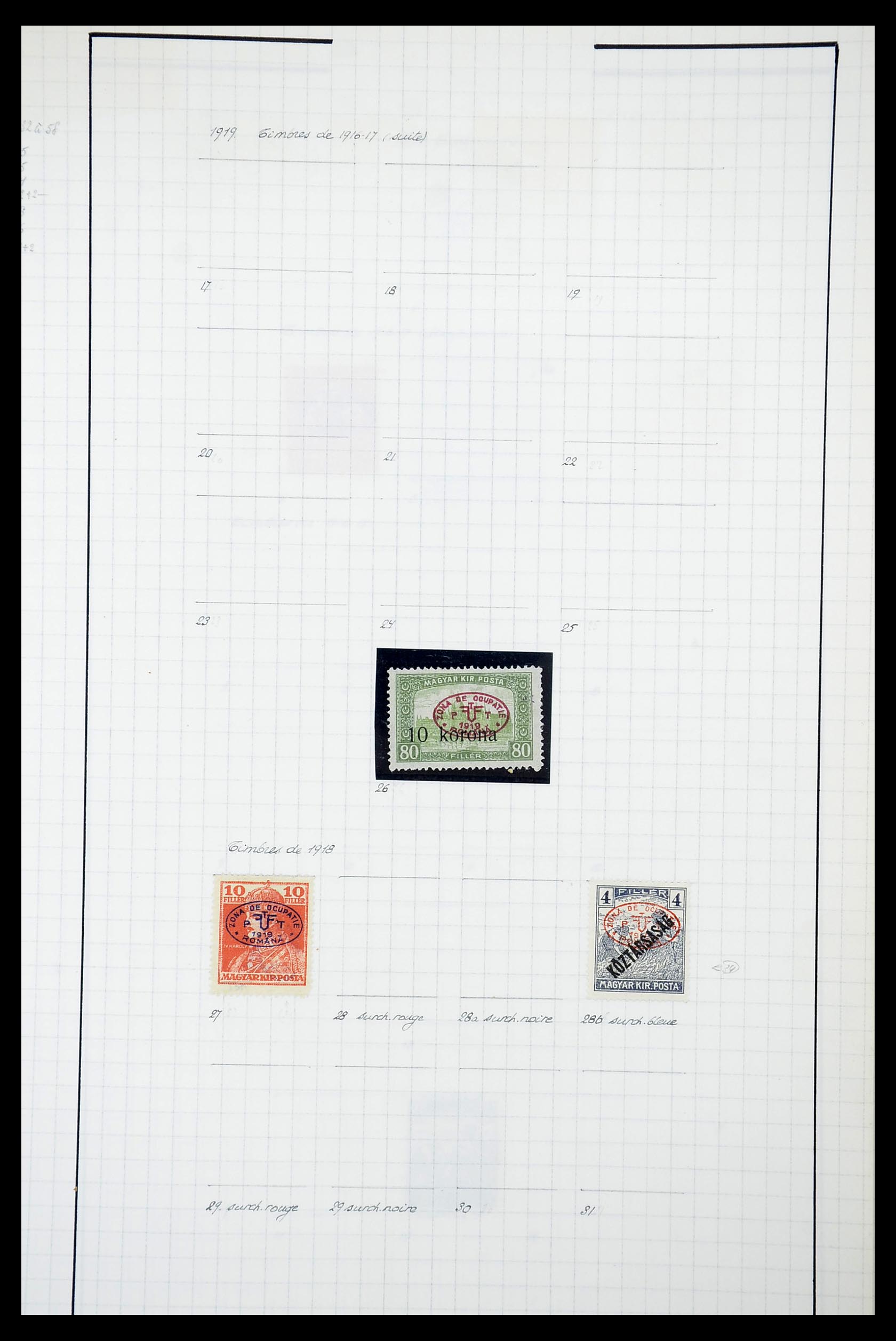 34627 030 - Postzegelverzameling 34627 Hongarije 1871-1950.