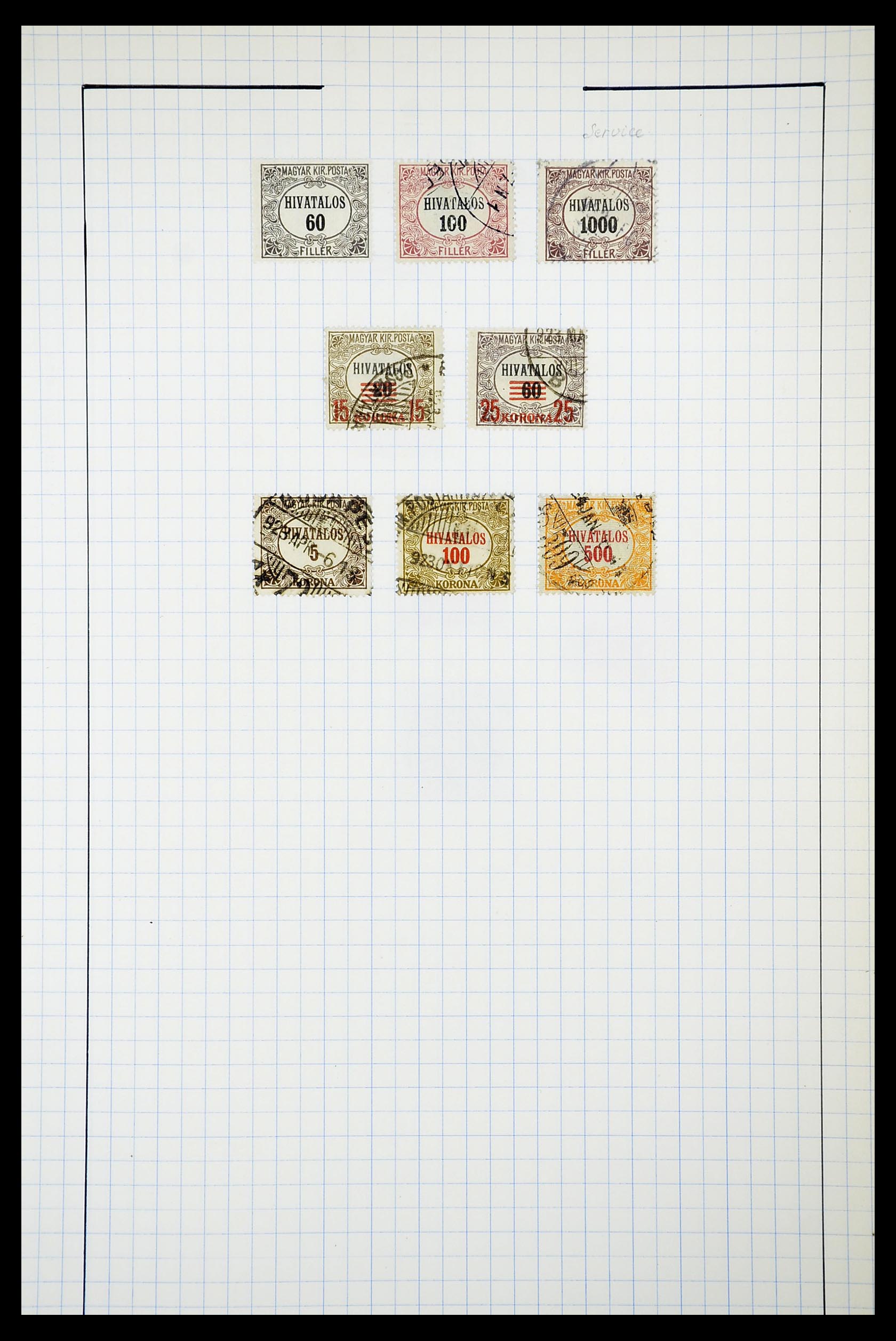 34627 040 - Postzegelverzameling 34627 Hongarije 1871-1950.