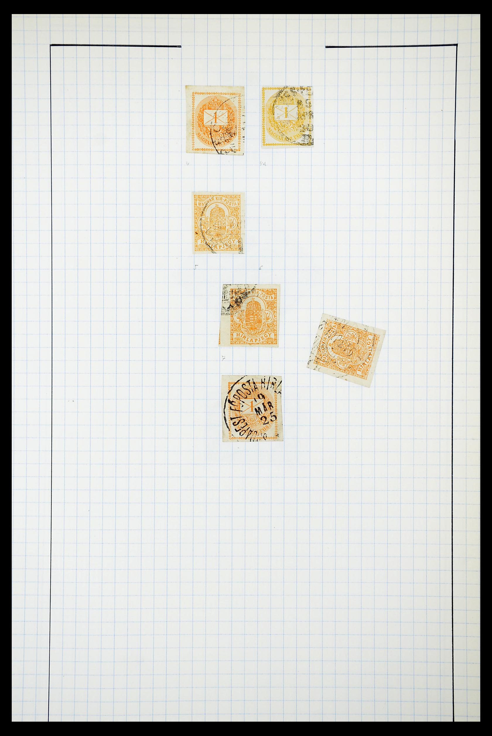 34627 041 - Postzegelverzameling 34627 Hongarije 1871-1950.