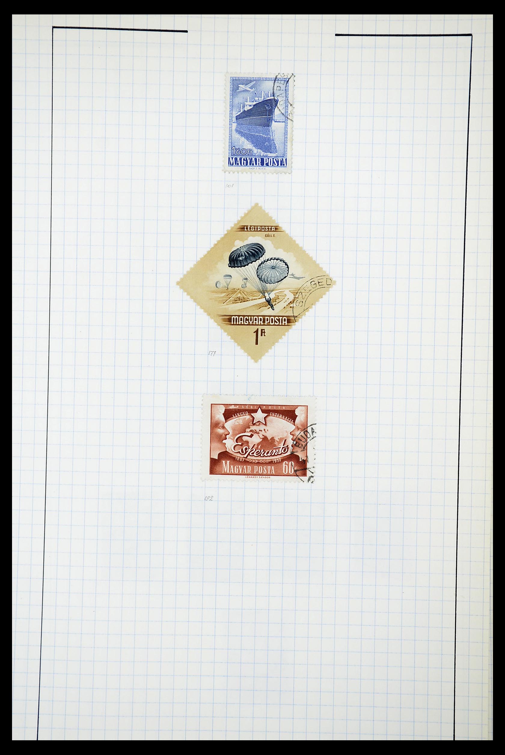 34627 042 - Postzegelverzameling 34627 Hongarije 1871-1950.