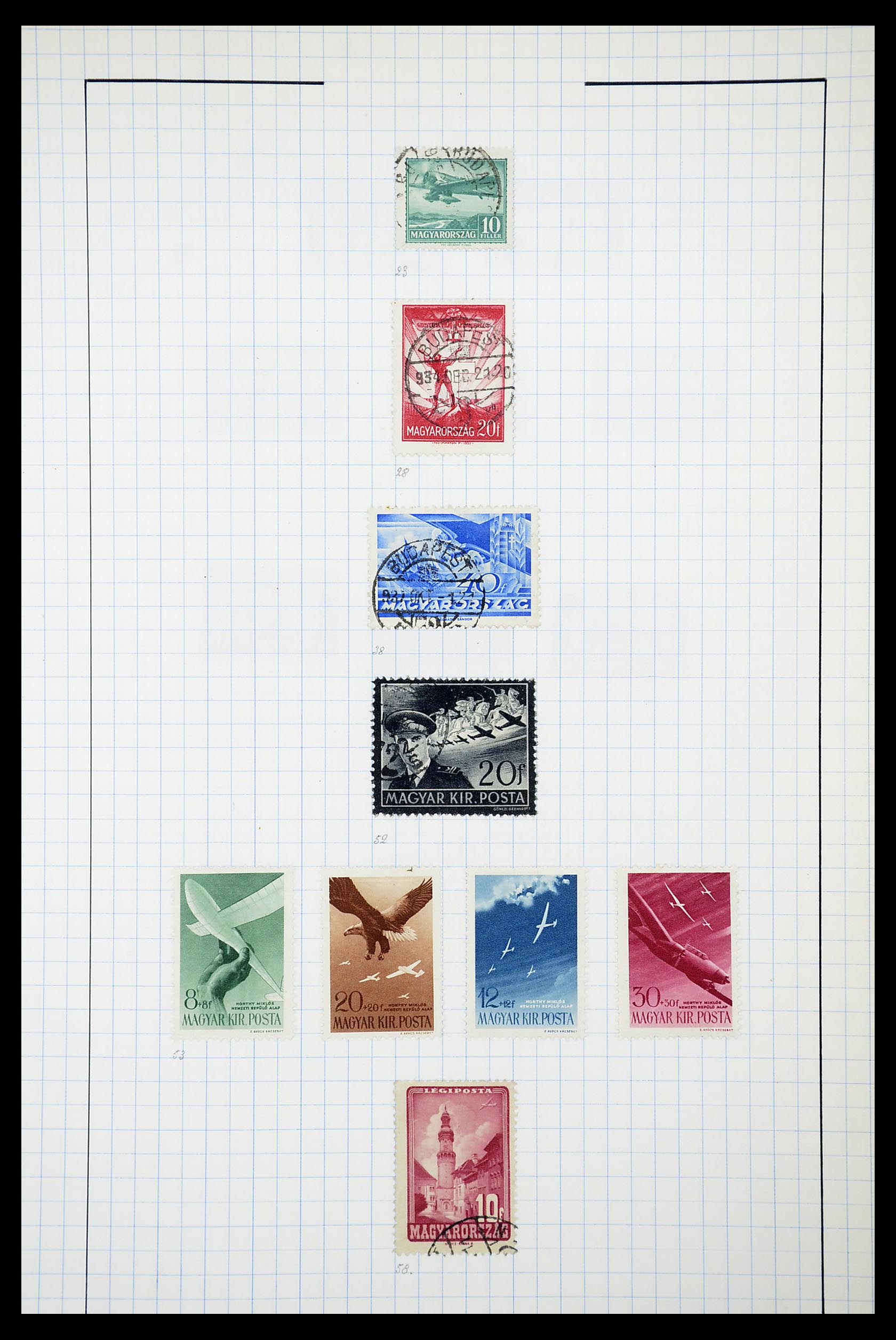 34627 043 - Postzegelverzameling 34627 Hongarije 1871-1950.