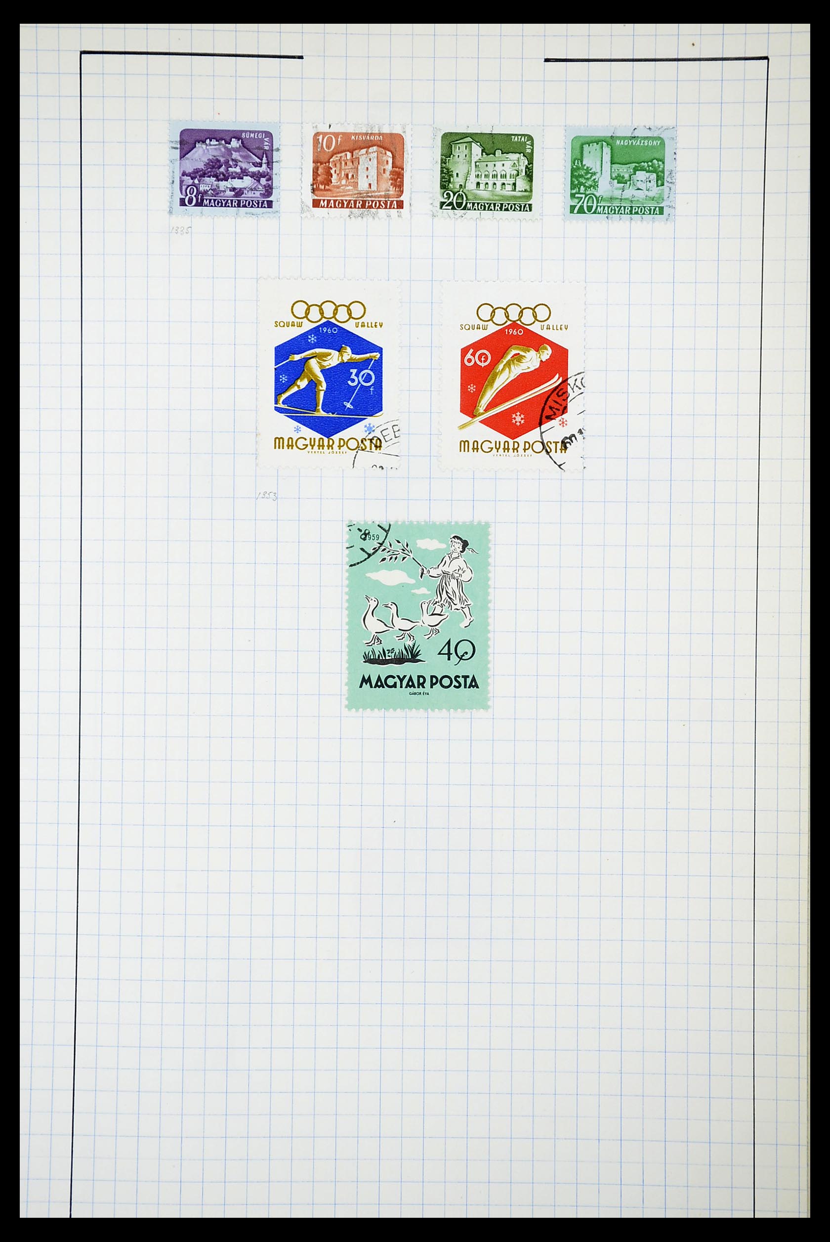 34627 045 - Postzegelverzameling 34627 Hongarije 1871-1950.