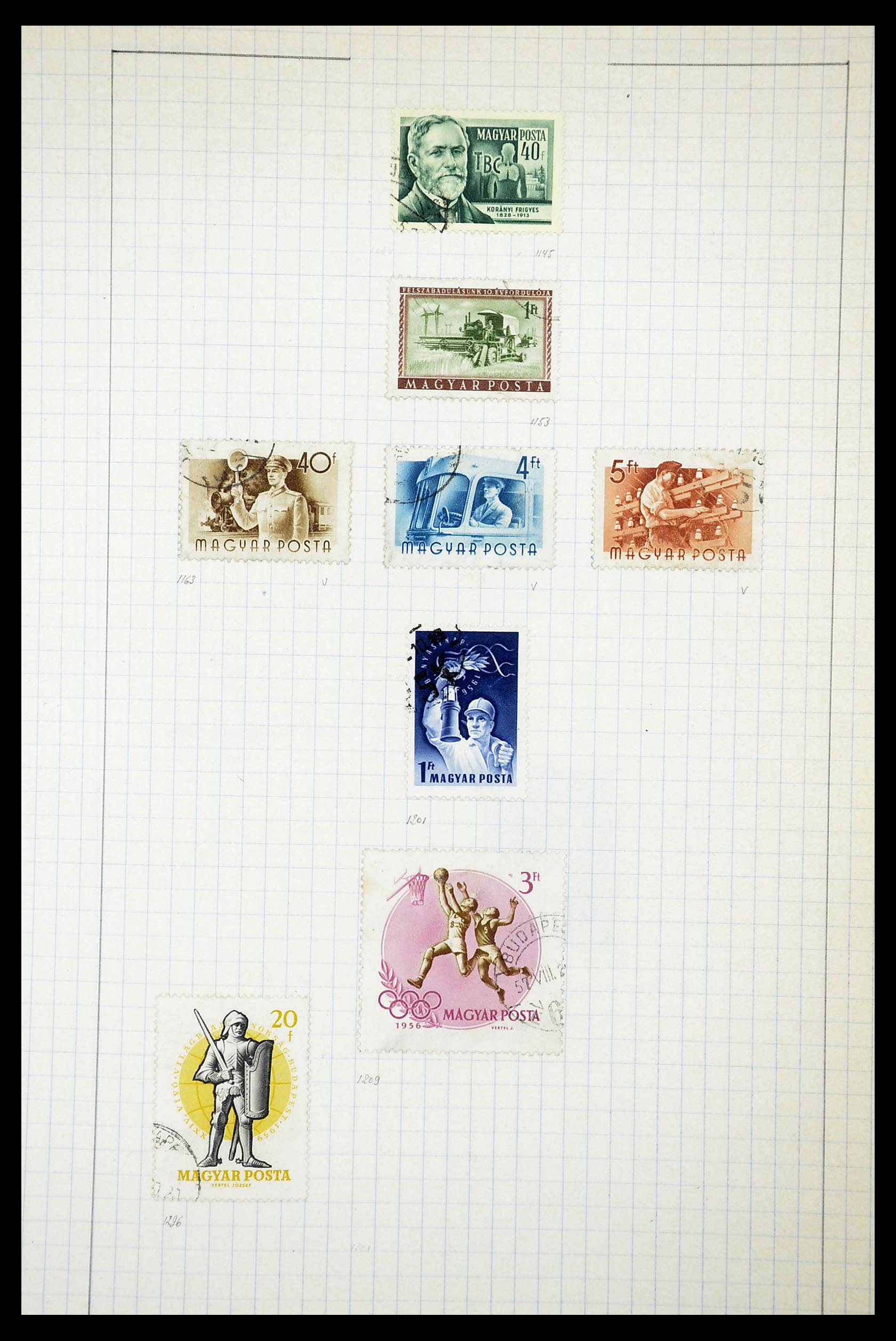34627 046 - Postzegelverzameling 34627 Hongarije 1871-1950.