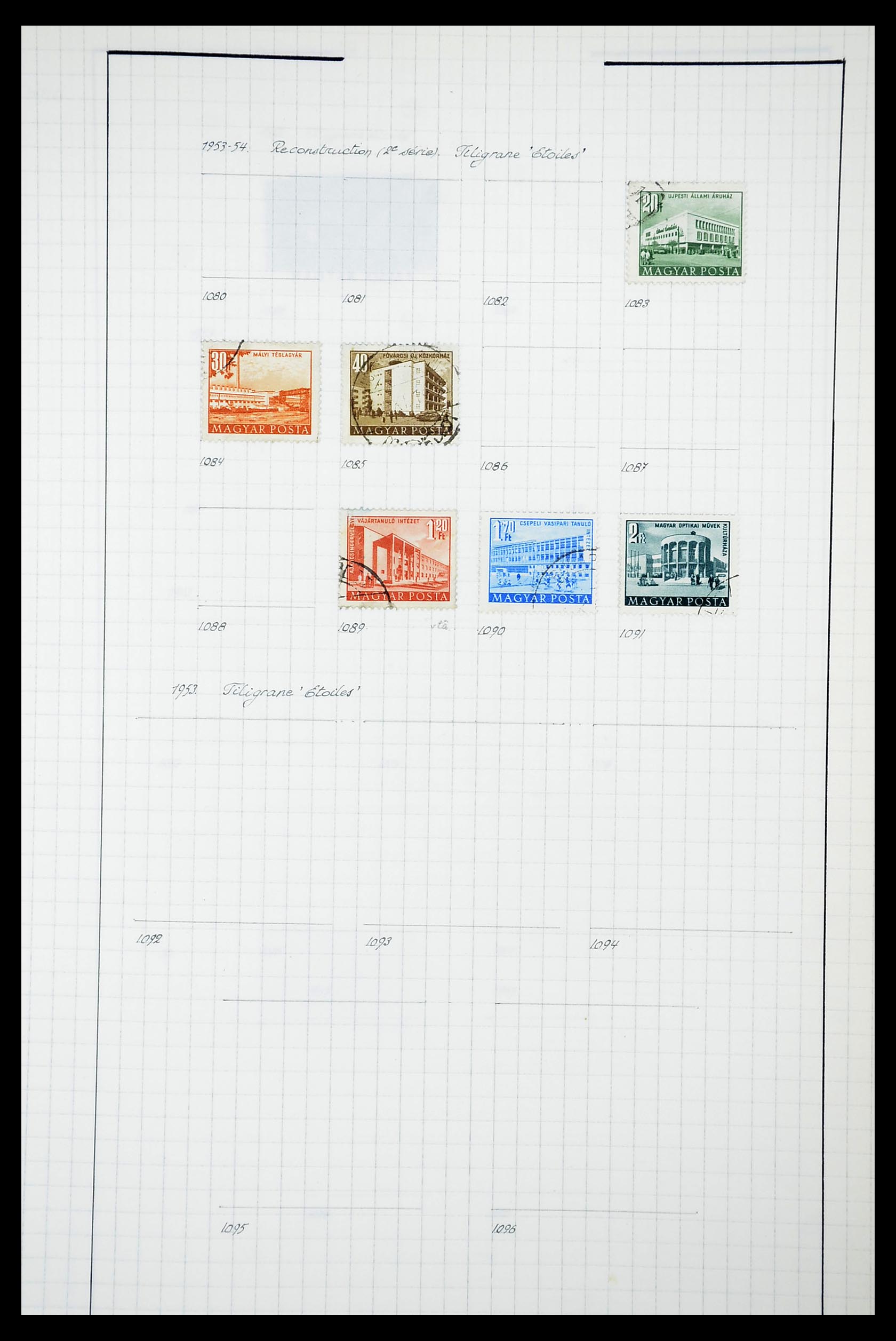 34627 048 - Postzegelverzameling 34627 Hongarije 1871-1950.